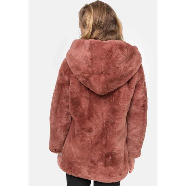 URBAN CLASSICS Winterjacke »Damen Girls Hooded Teddy Coat«, (1 St.), mit  Kapuze ▷ für | BAUR