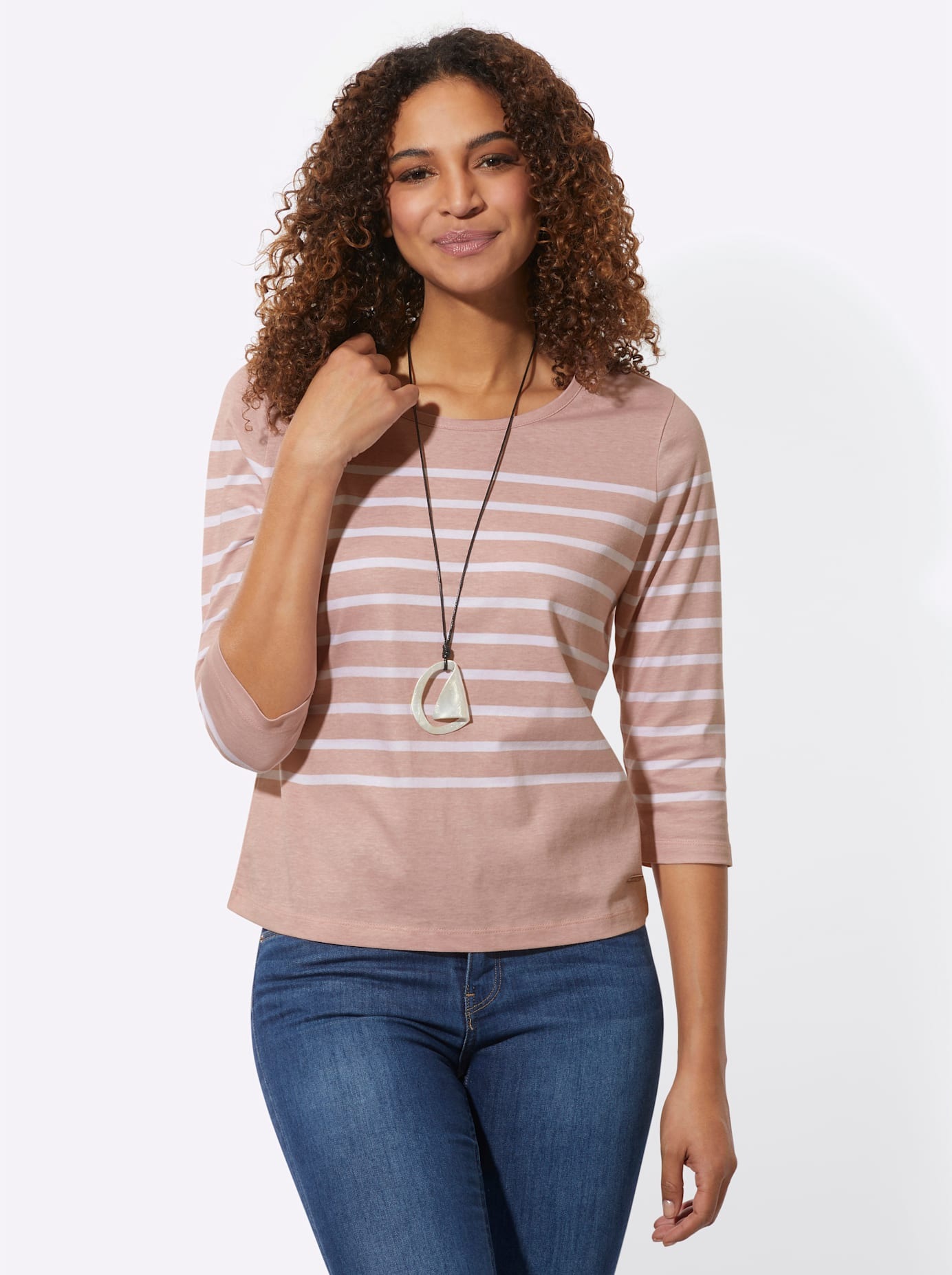 Casual Looks 3/4-Arm-Shirt "Ringelshirt", (1 tlg.) günstig online kaufen