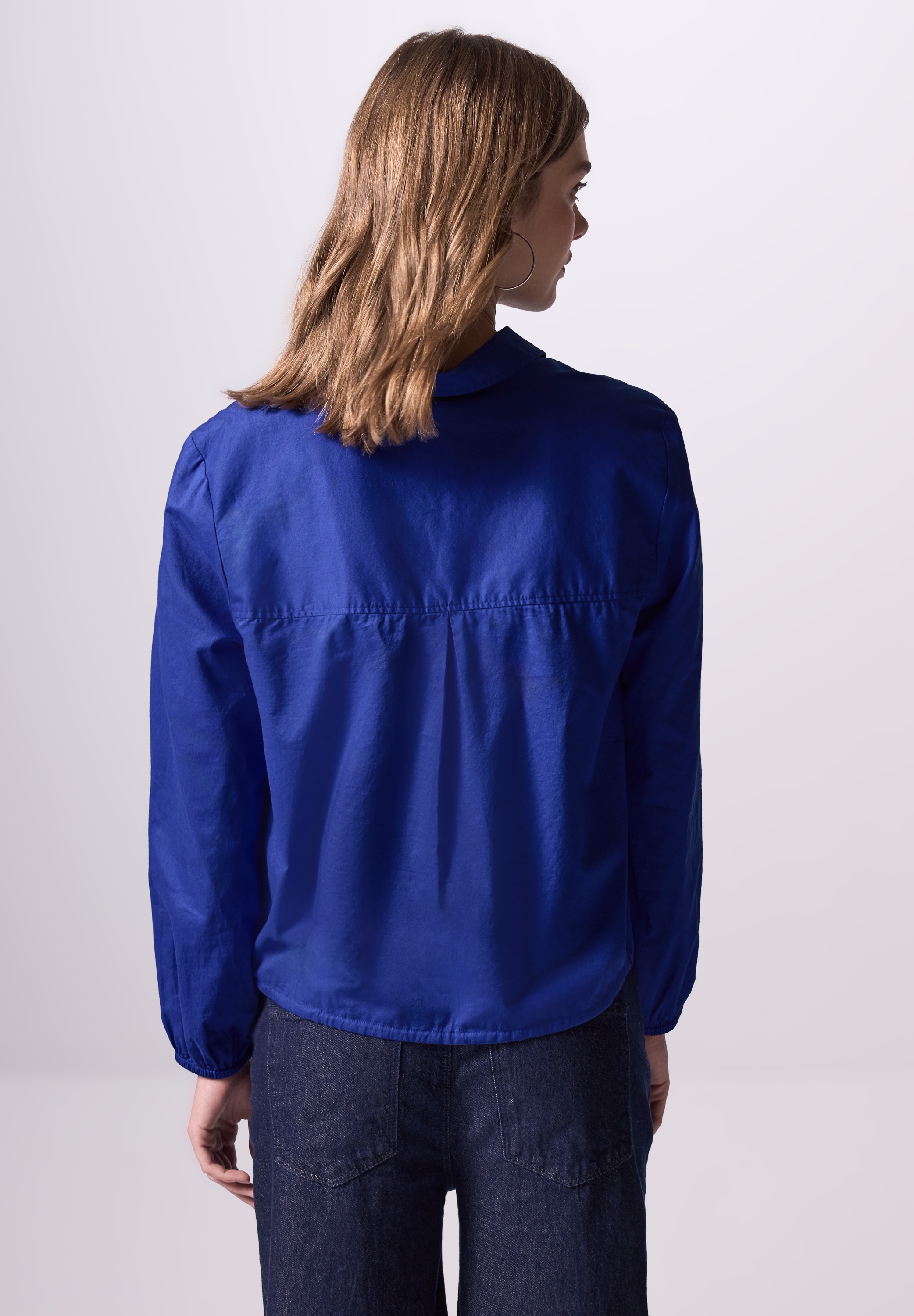 STREET ONE STUDIO Hemdbluse, aus reiner Baumwolle