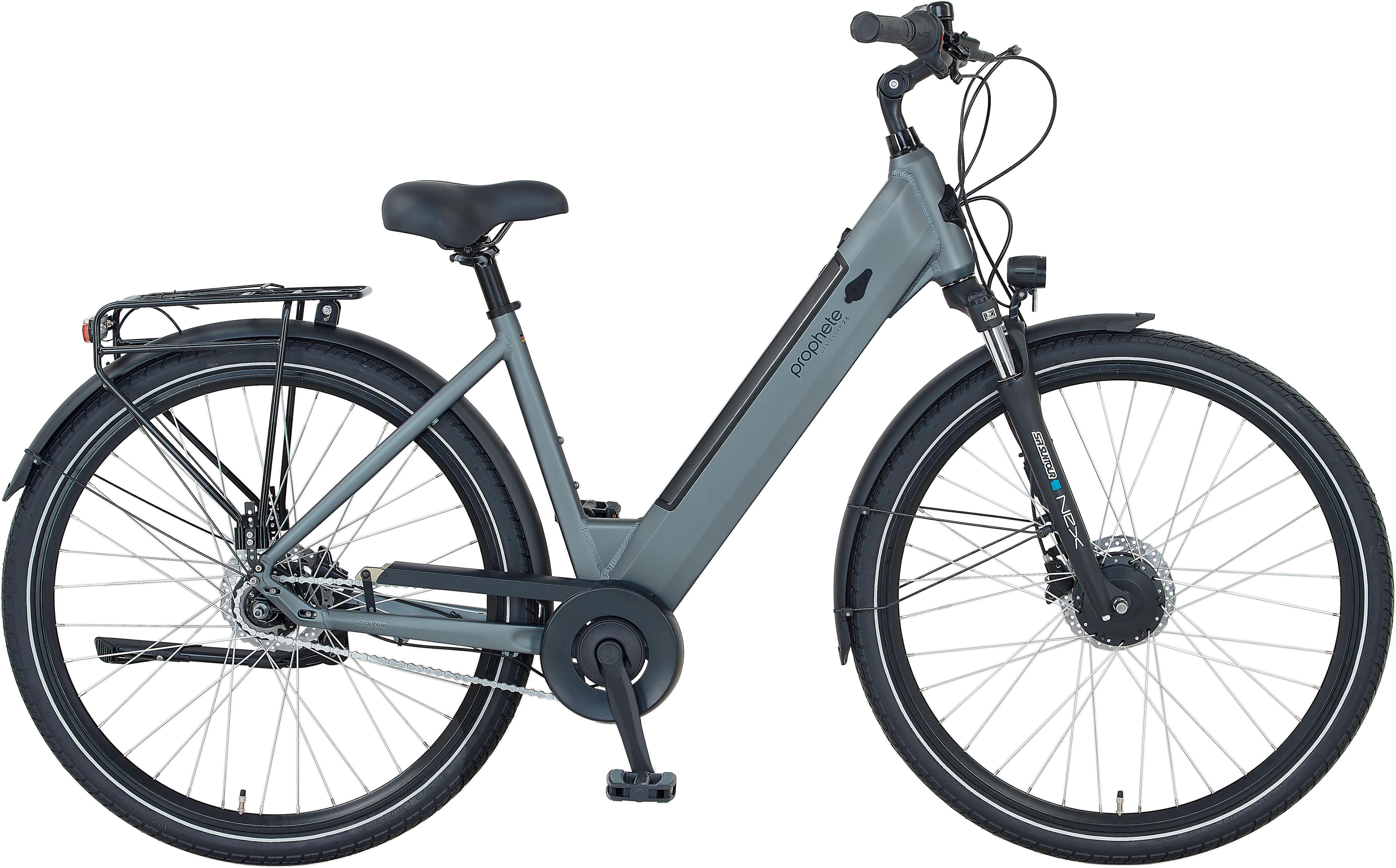 Prophete "Geniesser 2.8" 7 Gang Shimano Nexus Schaltwerk Nabenschaltung Frontmotor 250 W Pedelec, Elektrofahrrad für Damen u. Herren
