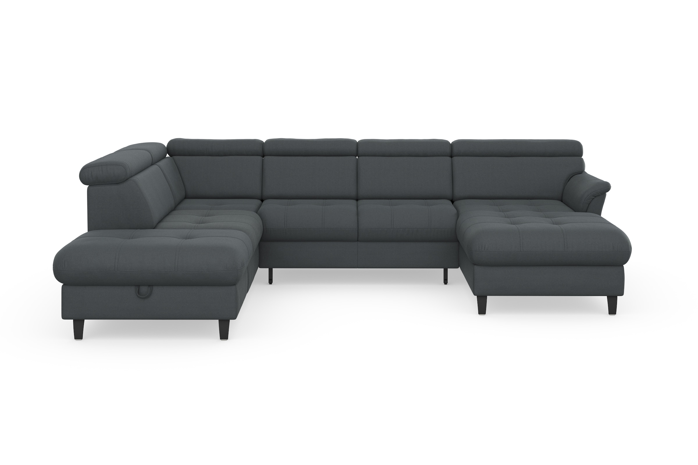 sit&more Wohnlandschaft "Marano U-Form" inklusive Kopfteilverstellung, optional Schlaffunktion & Bettkasten