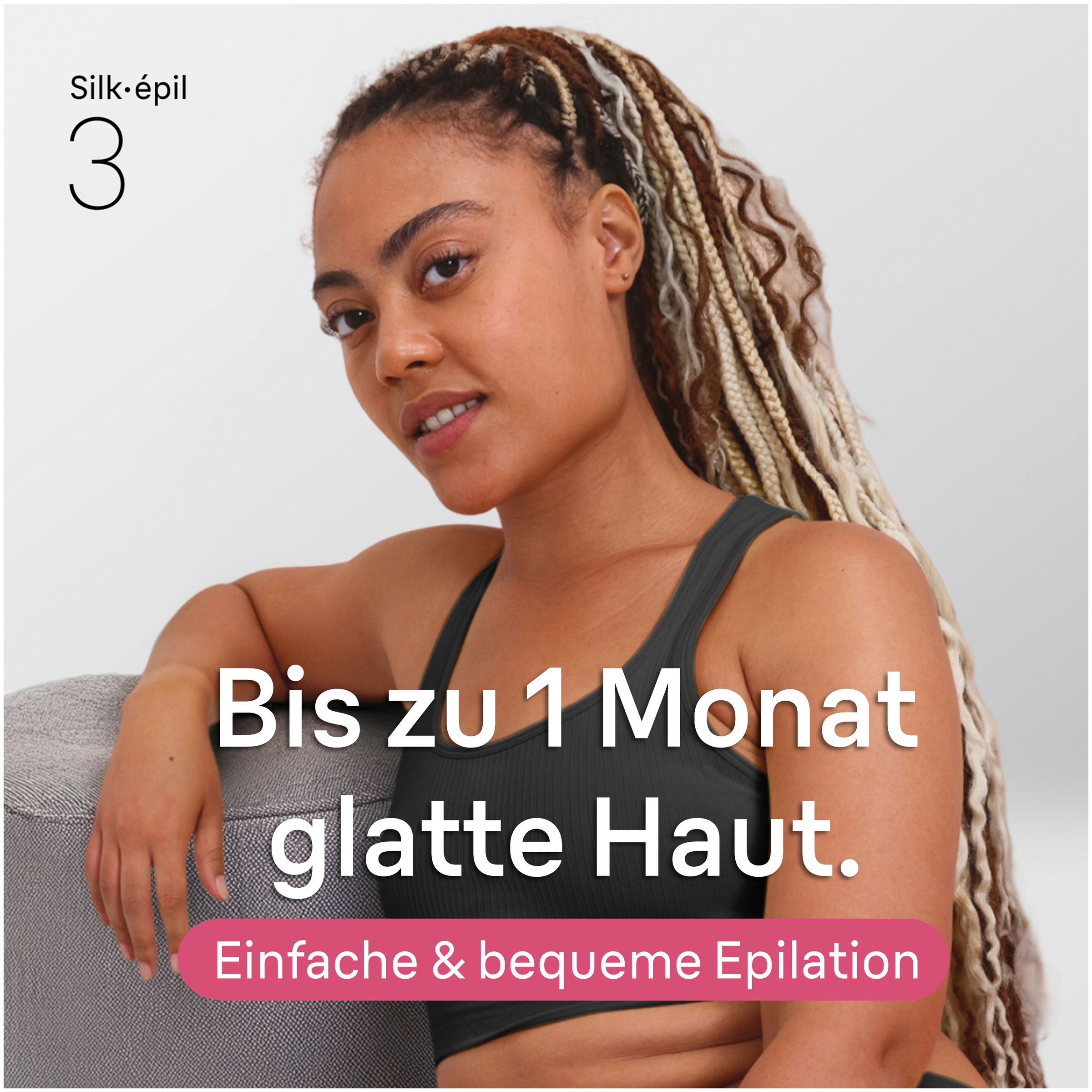 Braun Epilierer »Silk-épil 3 SE3-202« Langanhaltend glatte Haut, Inklusive Bikini-Trimmer, SmartLight
