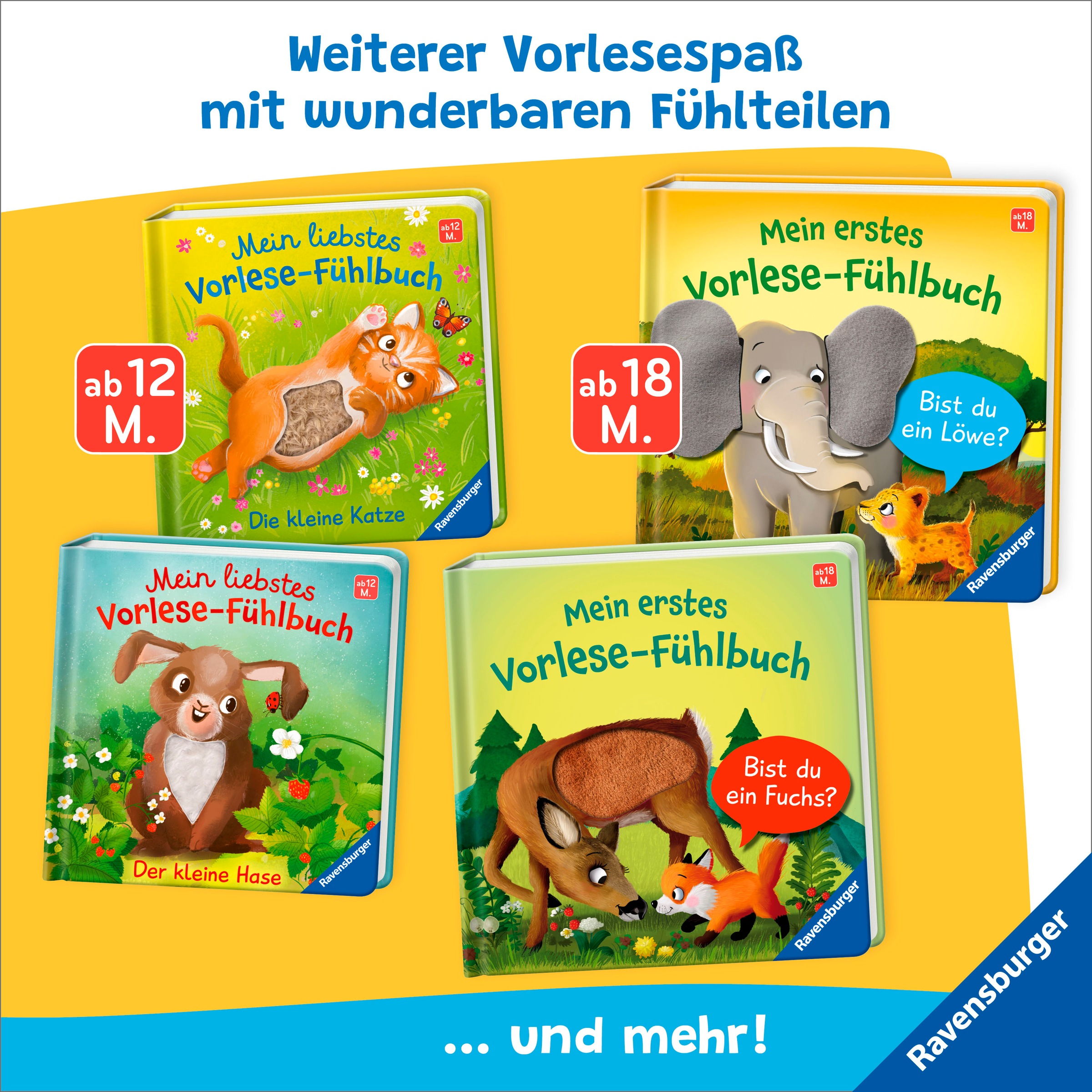 Ravensburger »Pappbilderbuch, Mein erstes Vorlese-Fühlbuch Bist du ein Löwe?«