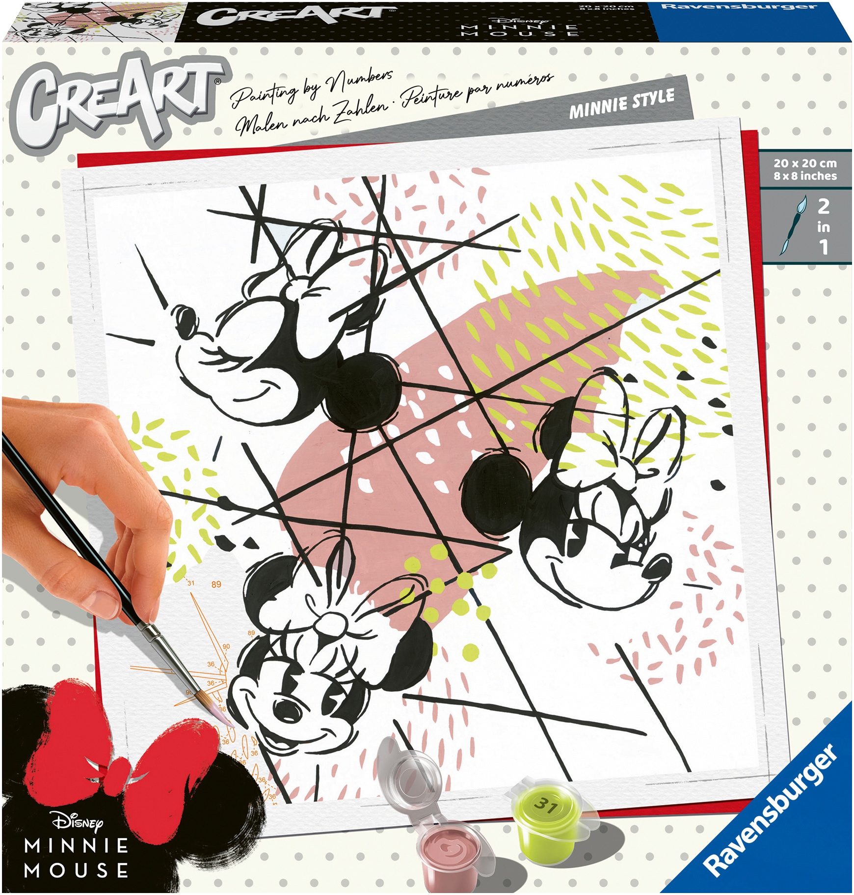 Ravensburger Malen nach Zahlen »CreArt, Minnie Style«, Made in Europe, FSC® - schützt Wald - weltweit