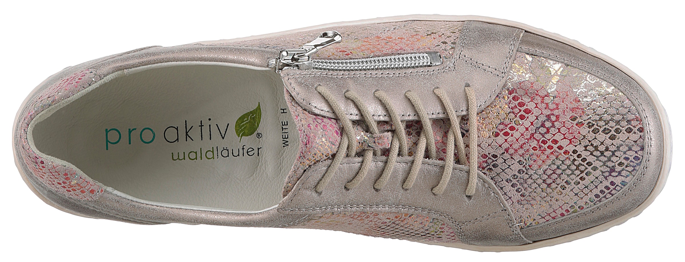 Waldläufer Schnürschuh »HENNI«, Halbschuh, Freizeitschuh, Komfortschuh in Weite H (=sehr weit)
