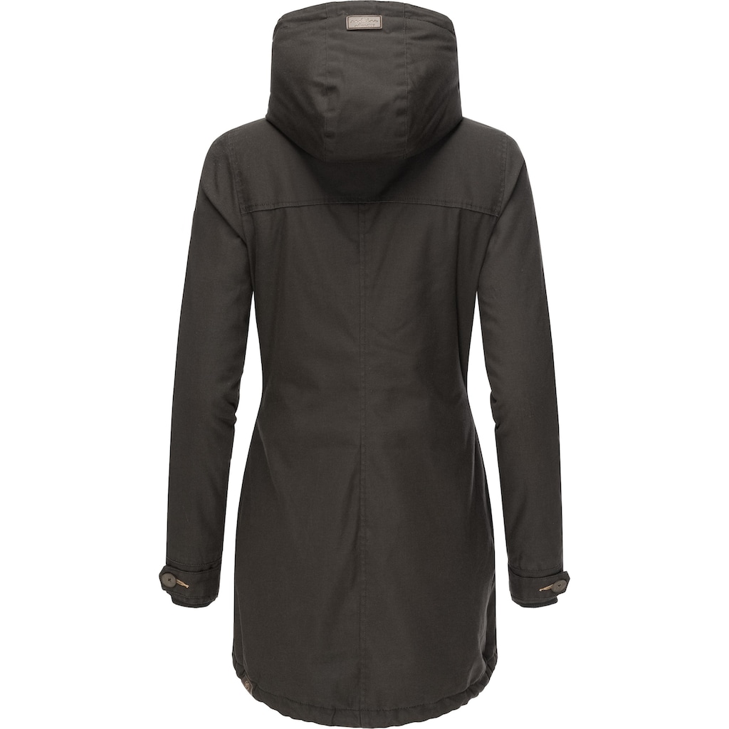 Ragwear Winterjacke »Jane Black Label«, mit Kapuze