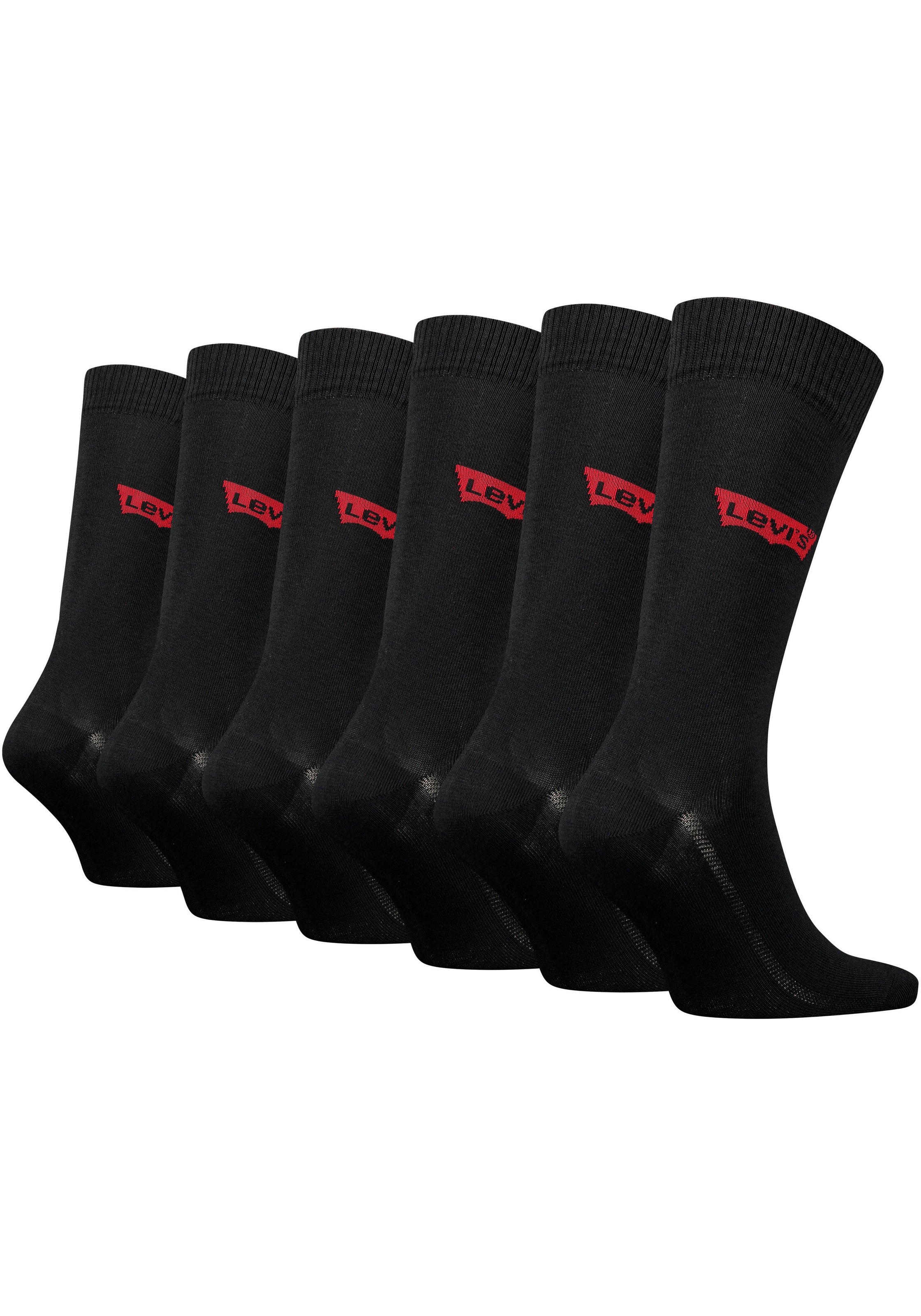 Levis Socken "LEVIS REGULAR CUT BATWING LOGO 6P RECYCLED CO ECOM" Packung, günstig online kaufen