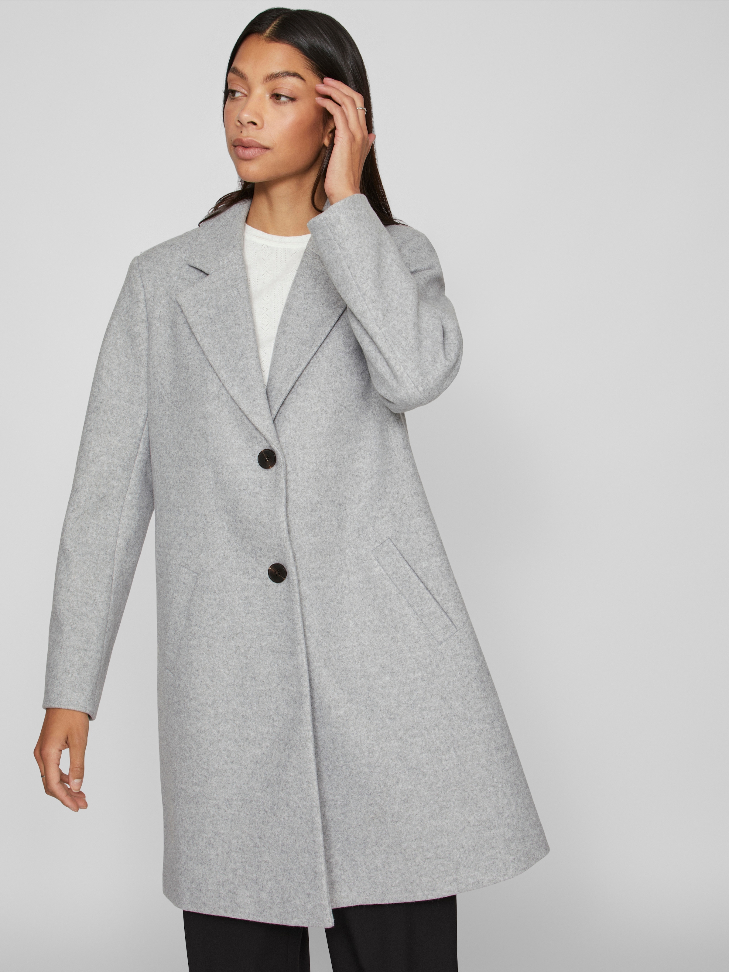 Vila Kurzmantel "VICLAUDIA BUTTON COAT - NOOS" günstig online kaufen