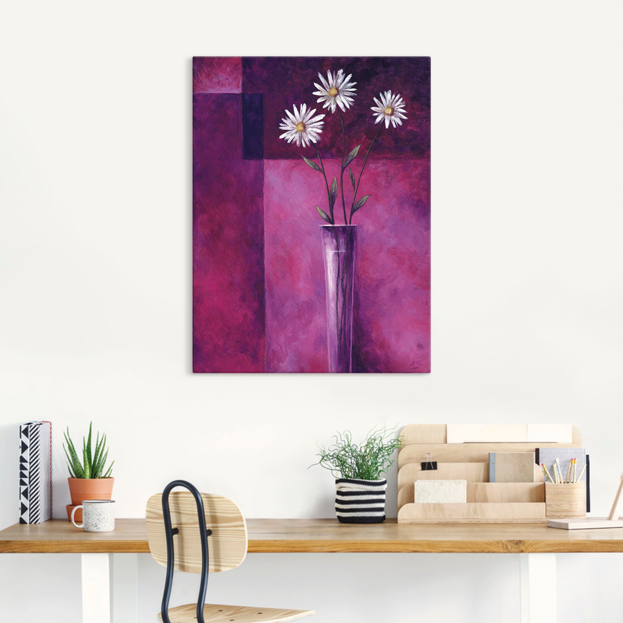 Artland Wandbild »Margeriten«, Blumen, (1 St.), als Leinwandbild in verschied. Größen