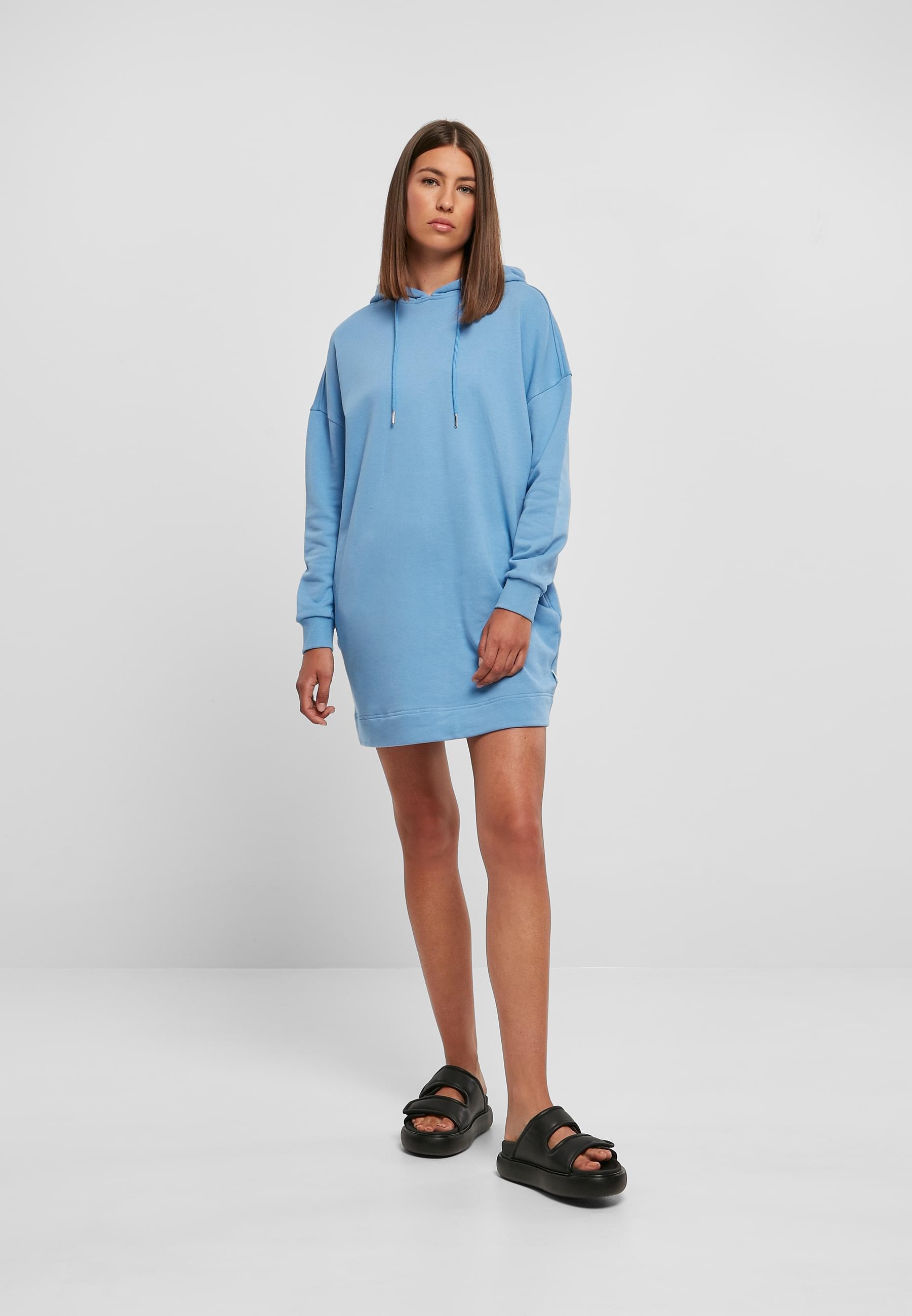 URBAN CLASSICS Shirtkleid »Urban Classics Damen Ladies Organic Oversized Terry Hoody Dress«, (1 tlg.)