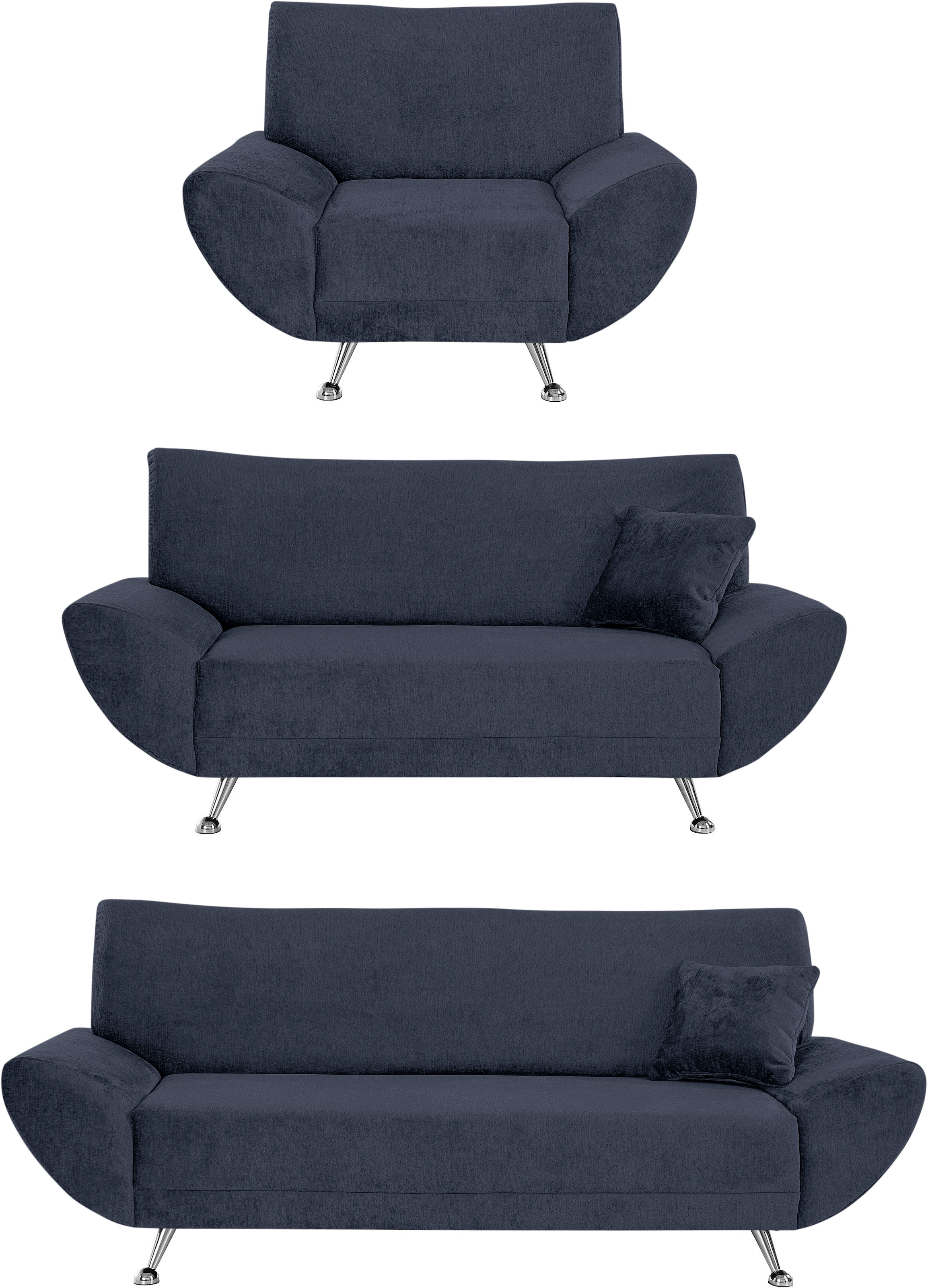 INOSIGN Polstergarnitur »Saltare elegant und komfortabel, OTTOs Choice«, (3 tlg.)