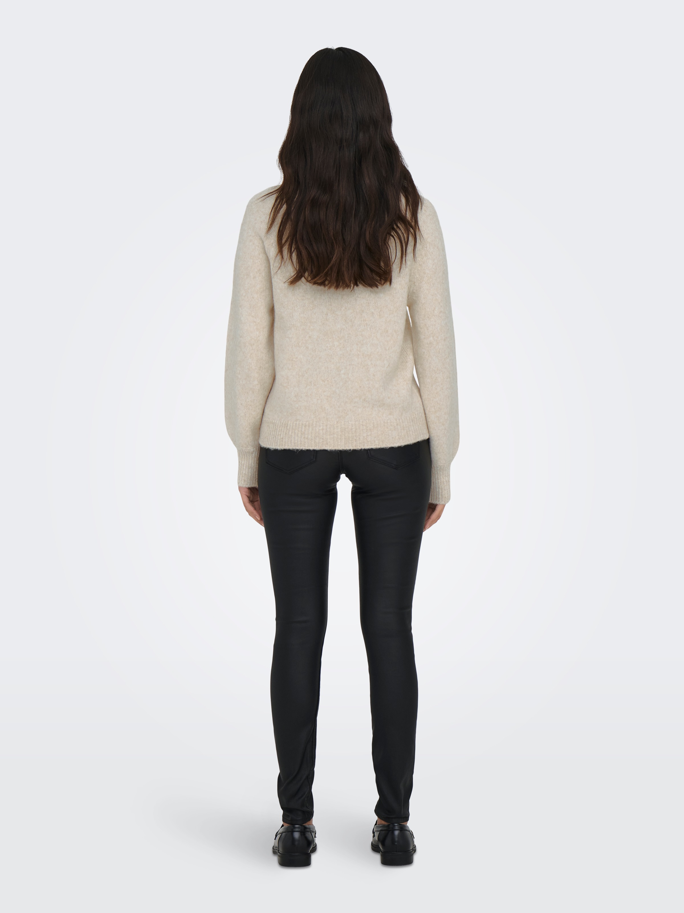 ONLY Rundhalspullover »ONLEMMA LS BUTTON ONECK EX KNT«