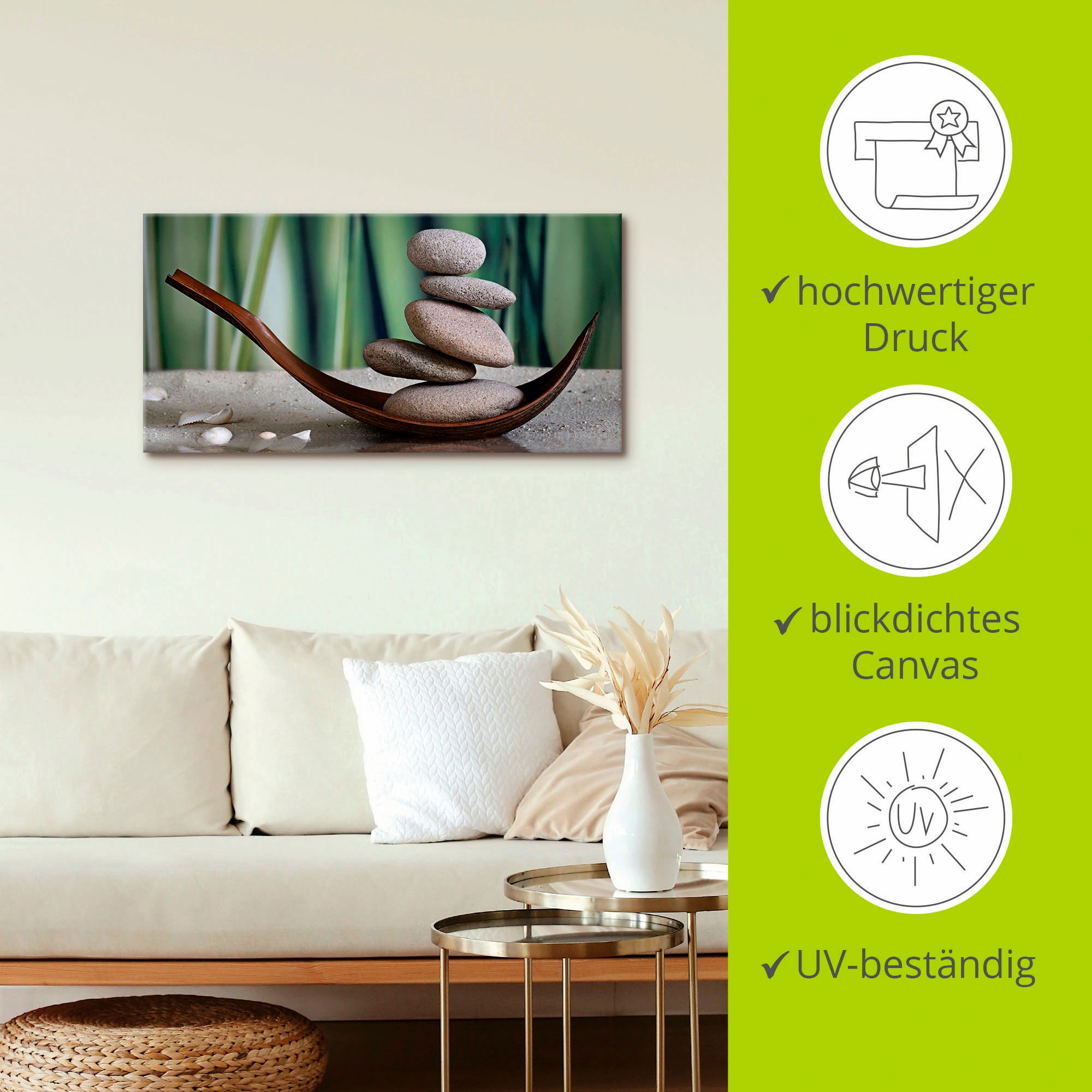 Artland Wandbild »Gleichgewicht«, Zen, (1 St.), als Leinwandbild, Poster, Wandaufkleber in verschied. Größen