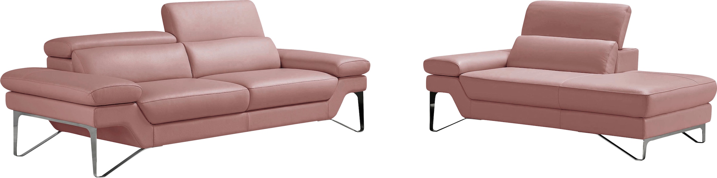 Egoitaliano Polstergarnitur "Princess", Set aus 2,5 Sitzer und Ottomane, Ko günstig online kaufen