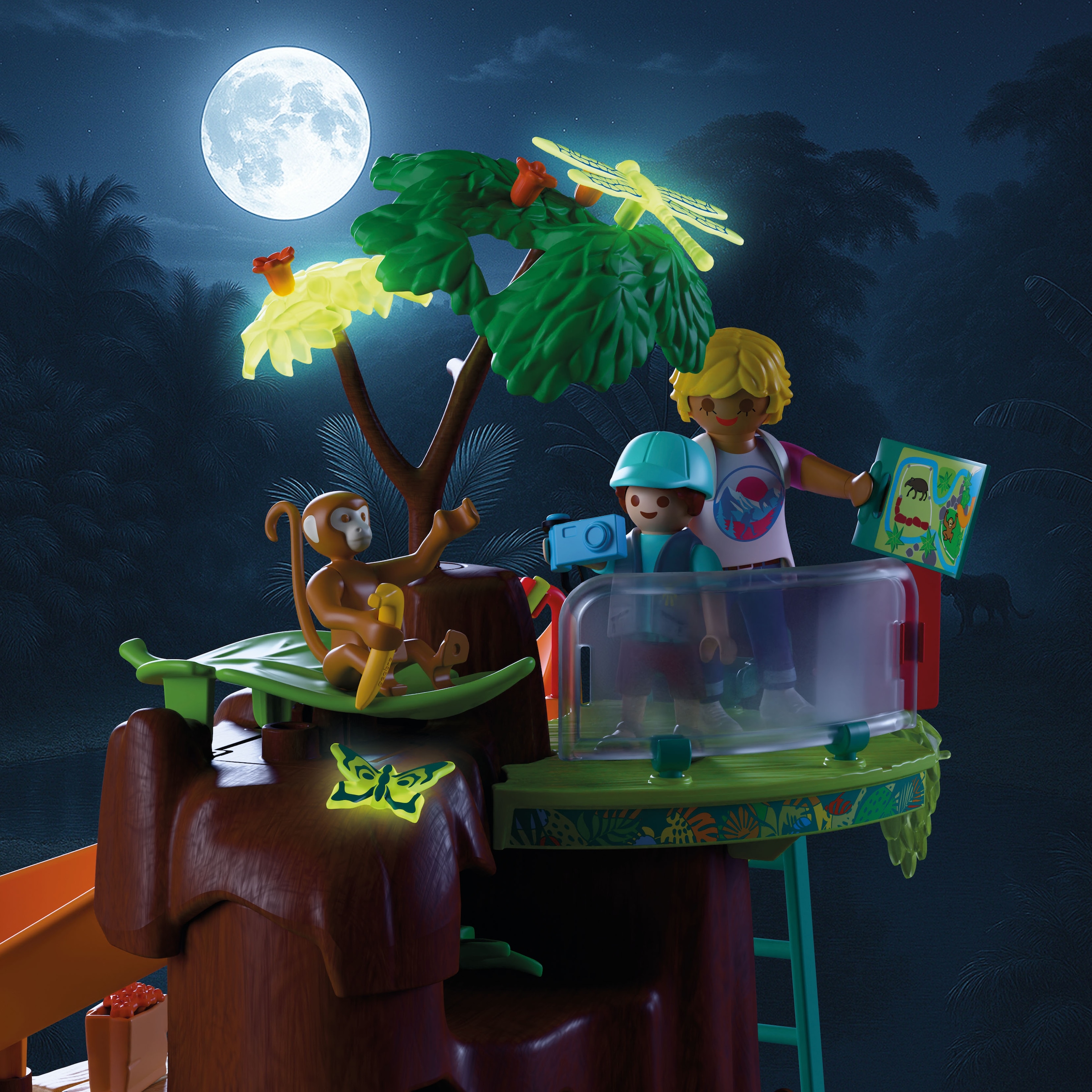 Playmobil® Konstruktions-Spielset »Zoo: Dschungelabenteuer (72071), Animals & Friends« Made in Europe