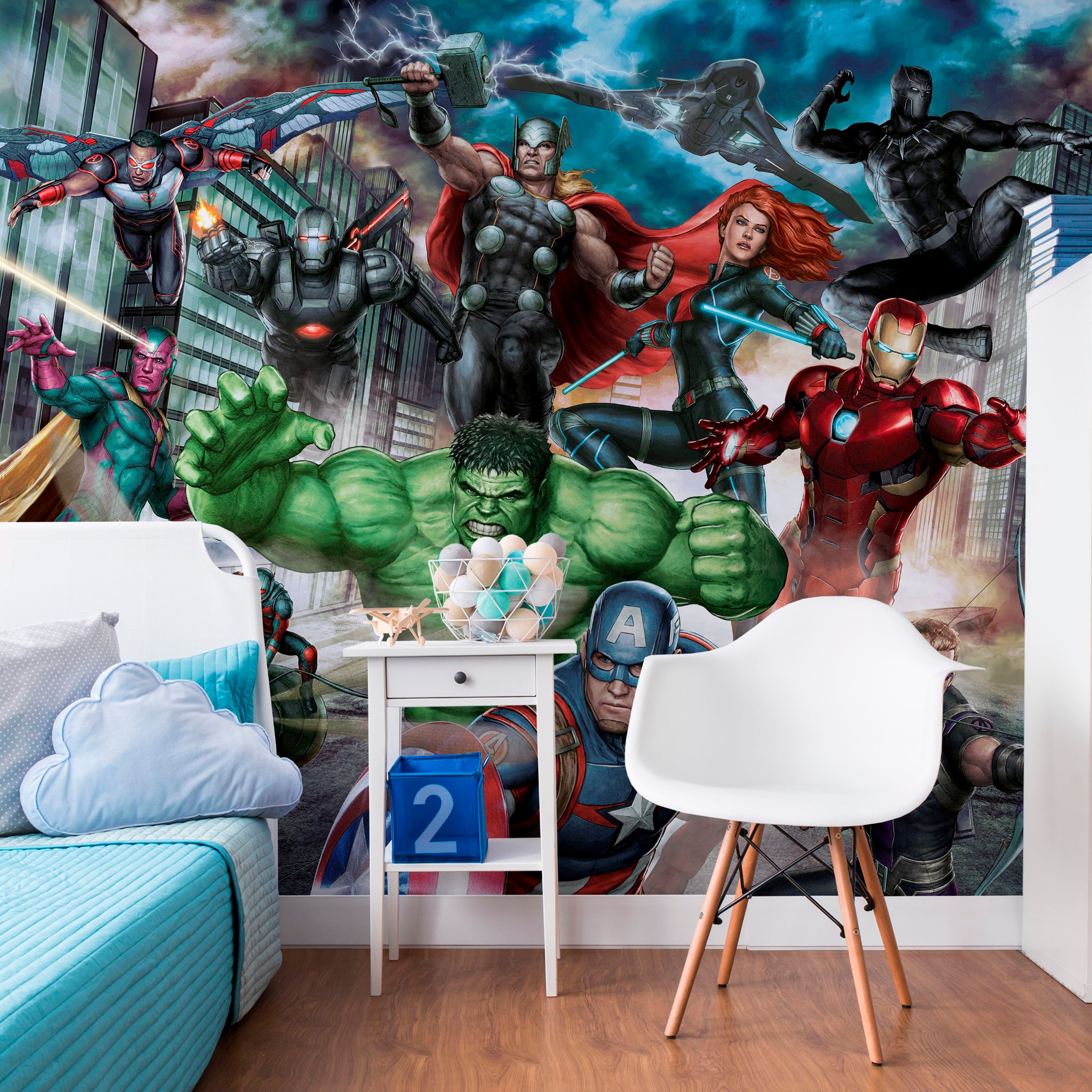 MARVEL Fototapete »Avengers«, Mehrfarbig - 300x280cm