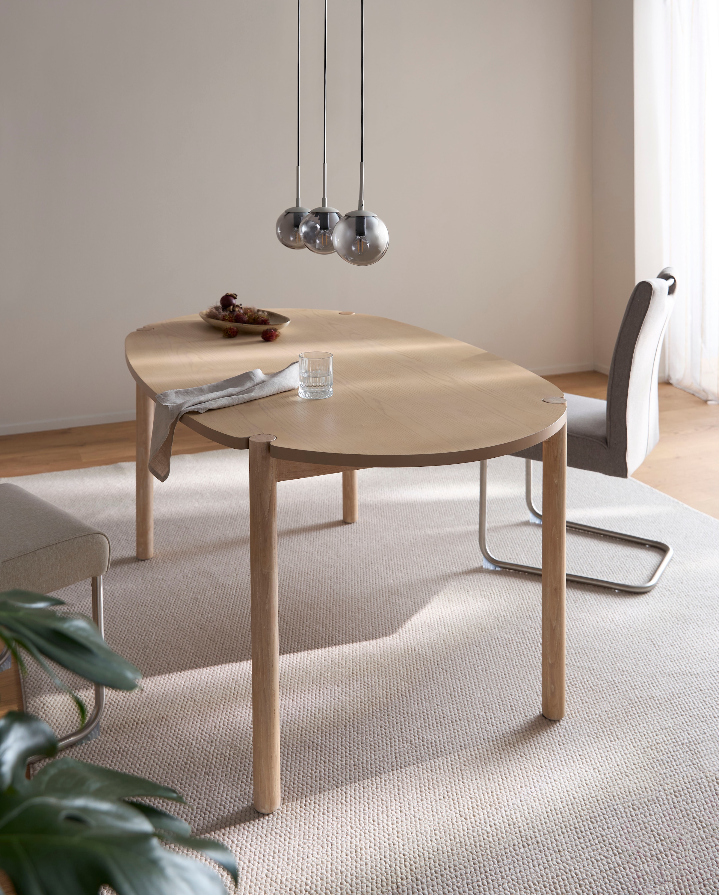 s.Oliver Freischwinger »Ciella« (Set) 2 Stk. Struktur mit hochwertiger 3D-Steppung und Taschenfederkern, Edelstahlgestell