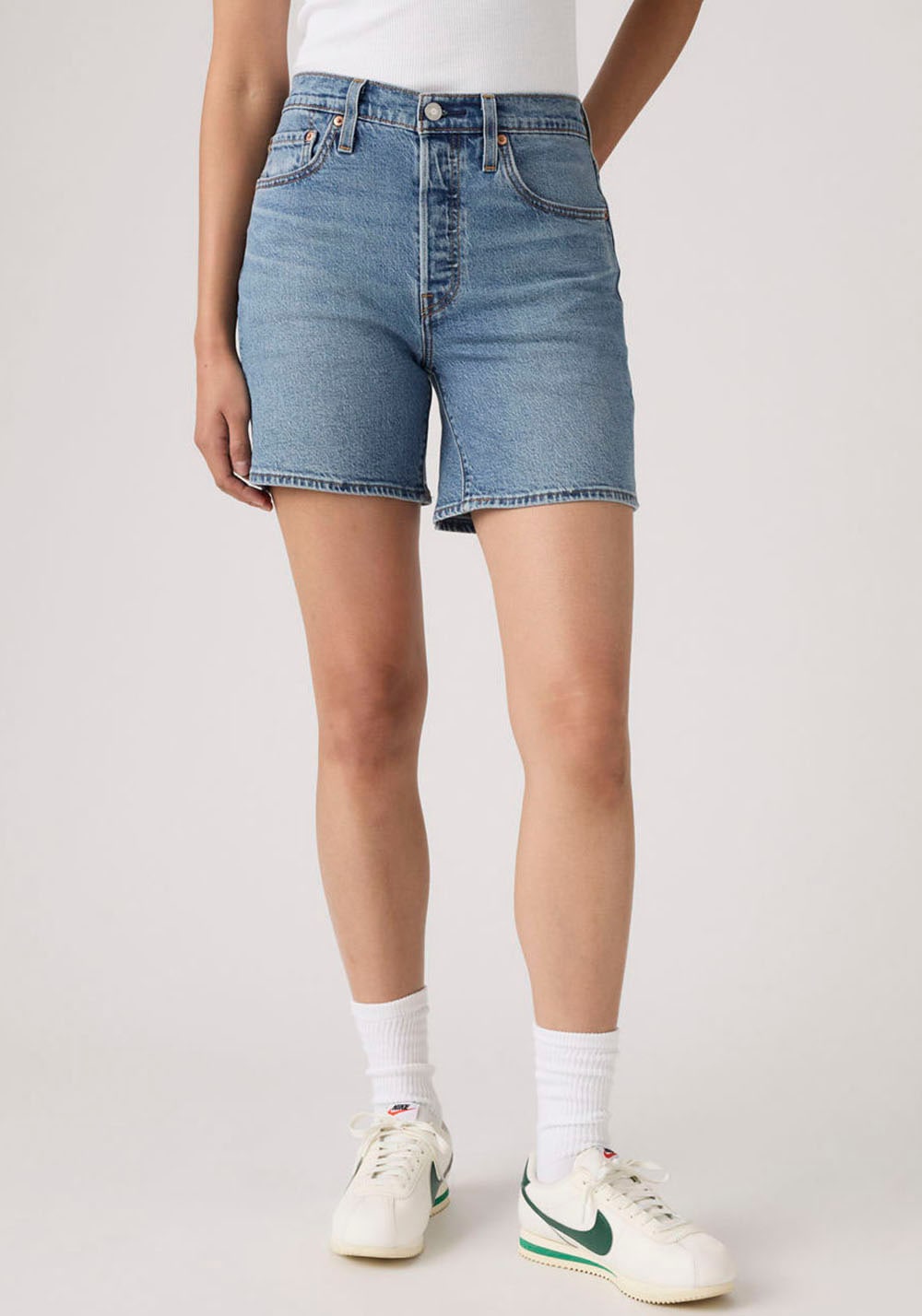 Levis Shorts "501 MID THIGH SHORT" im Five-Pocket Style günstig online kaufen