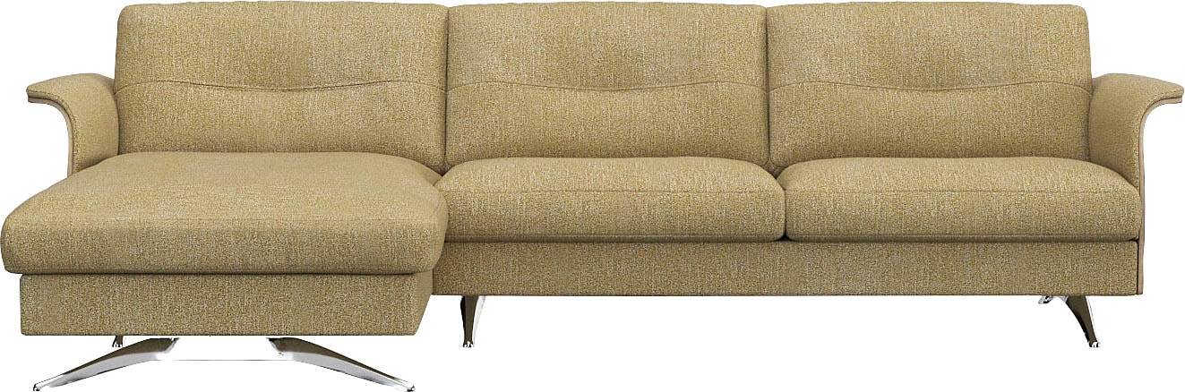 FLEXLUX Ecksofa "Glow bequem und komfortabel durch hochwertigen Sitzaufbau, günstig online kaufen