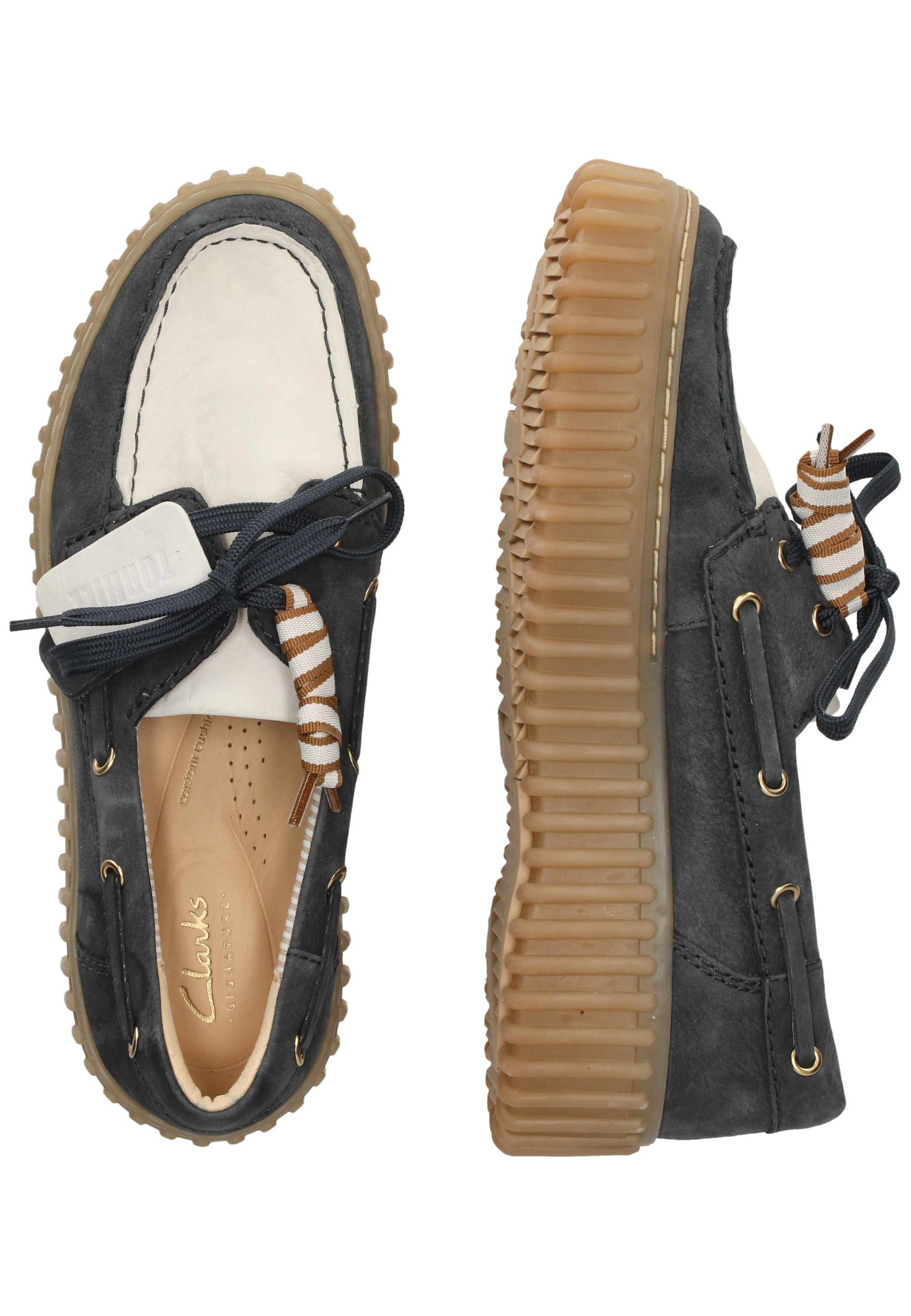 Clarks Schnürschuh »Torhill Boat«  mit Contour Cushion-Fußbett