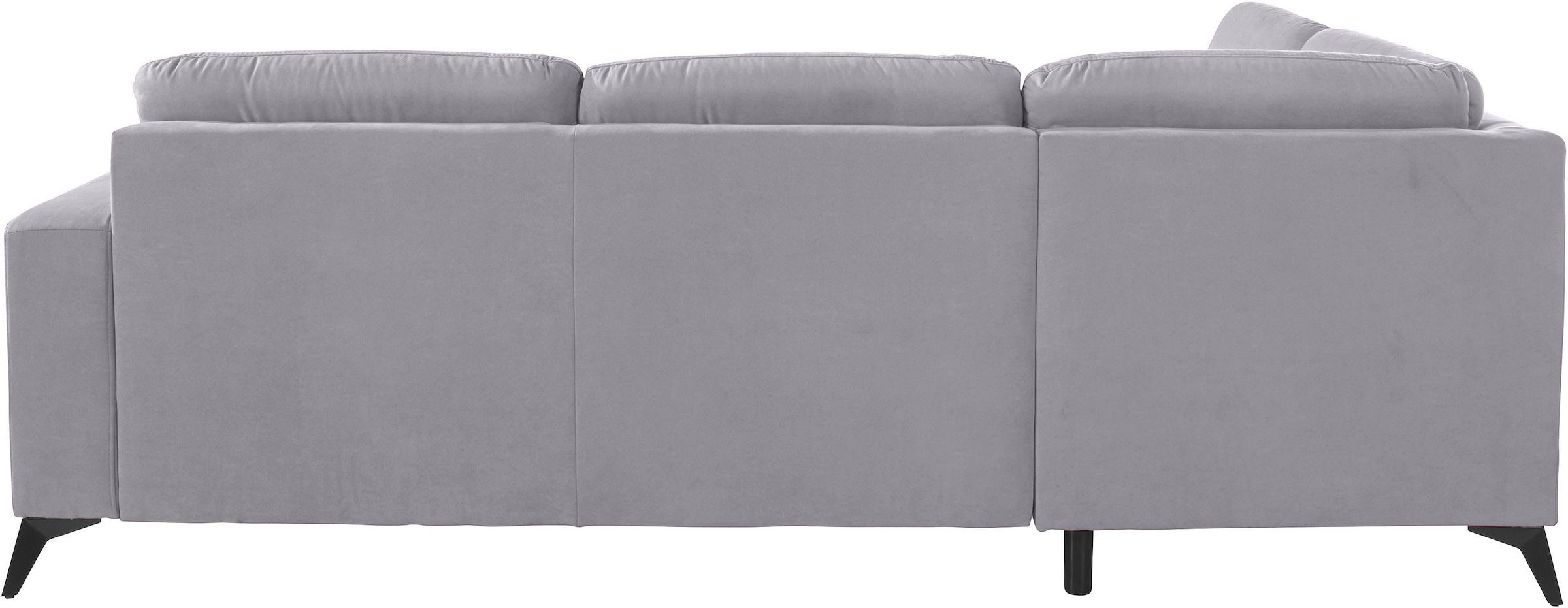 Places of Style Ecksofa »Lolland L-Form«, Wahlweise mit Bettfunktion und Stauraum, auch mit abwischbarem Bezug