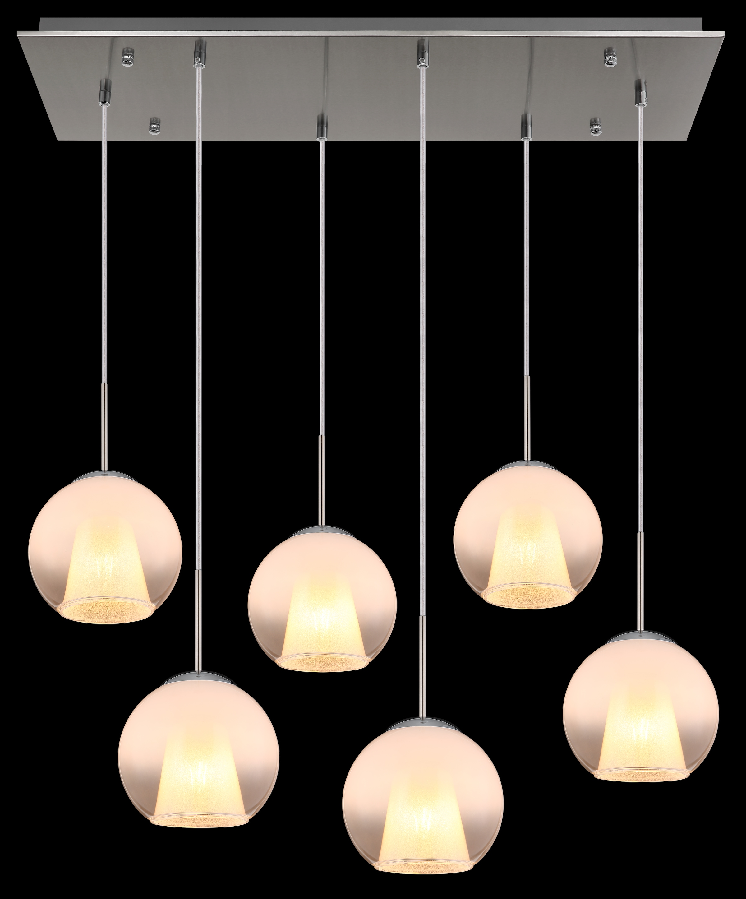 GLOBO LIGHTING Hängeleuchte »BARRY«, Leuchtmittel E27 | ohne Leuchtmittel, Hängelampe/Pendelleuchte/Esszimmer/Wohnzimmer/Esstisch