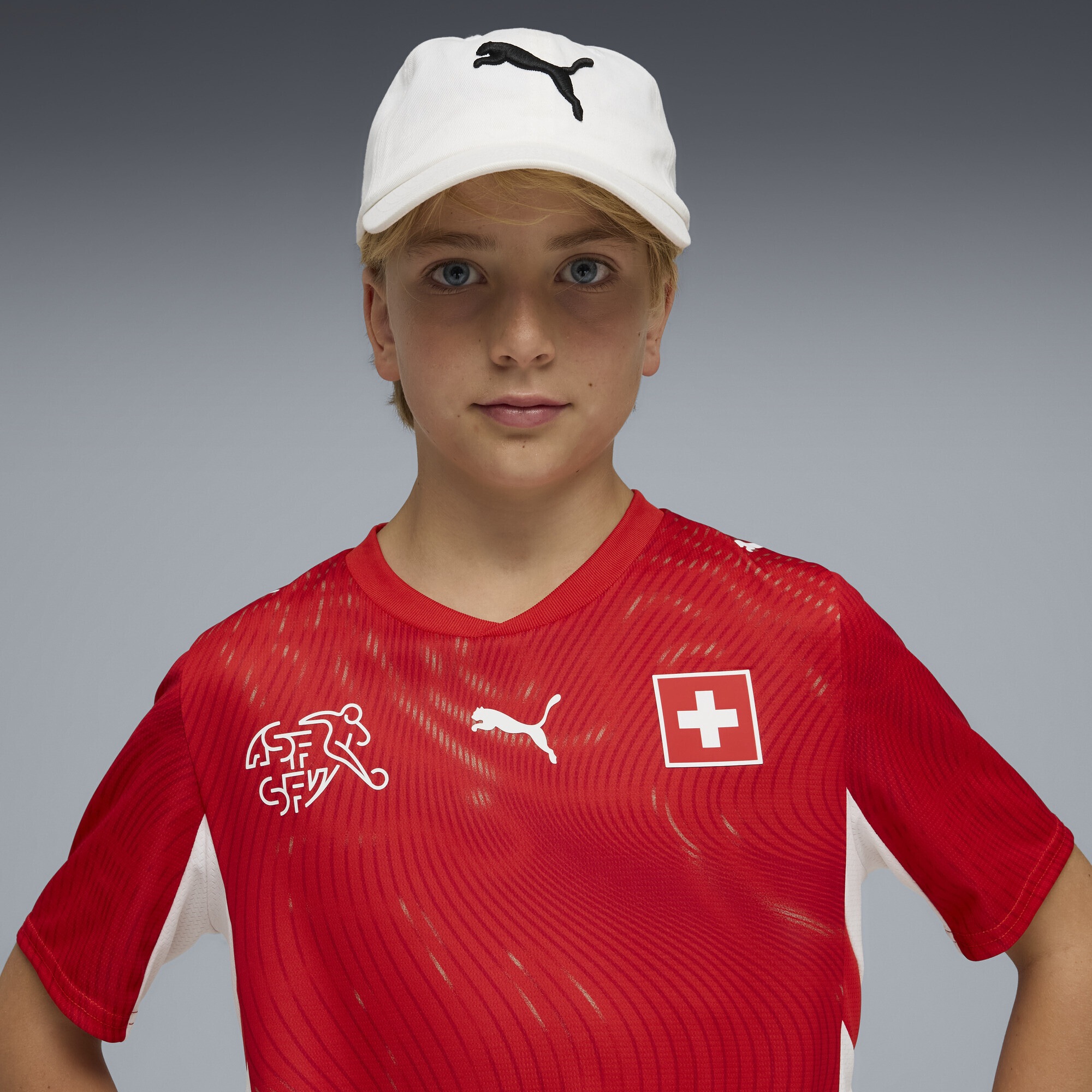 Puma Schweiz 2026 Heimtrikot Jugendliche Rot Weiß 140 3