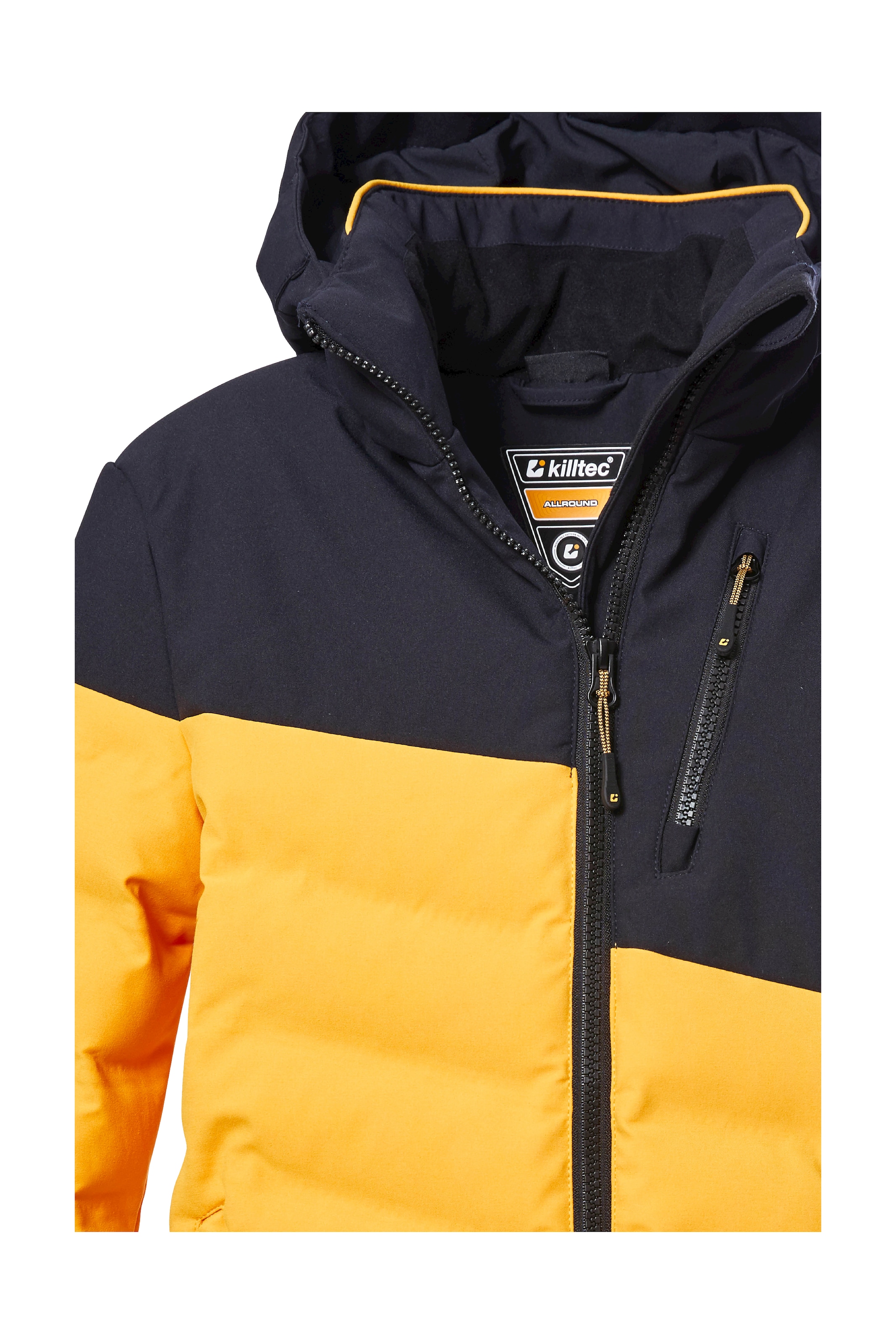 Killtec Skijacke »KSW 172 BYS SKI QLTD JCKT«, Wasserabweisende, atmungsaktive Winterjacke im Colourblock-Design