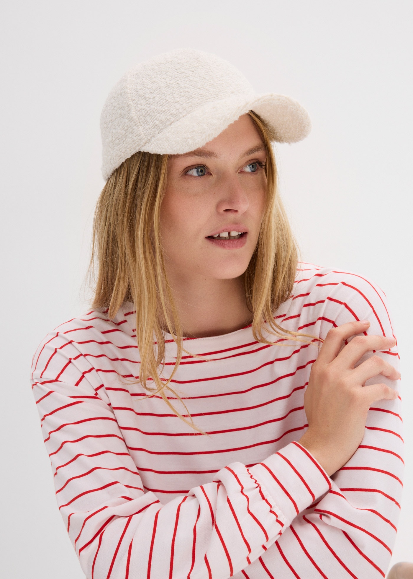 bonprix Langarmshirt 1 lockere Passform mit überschnittenen Schultern, mit Ballon-Ärmeln