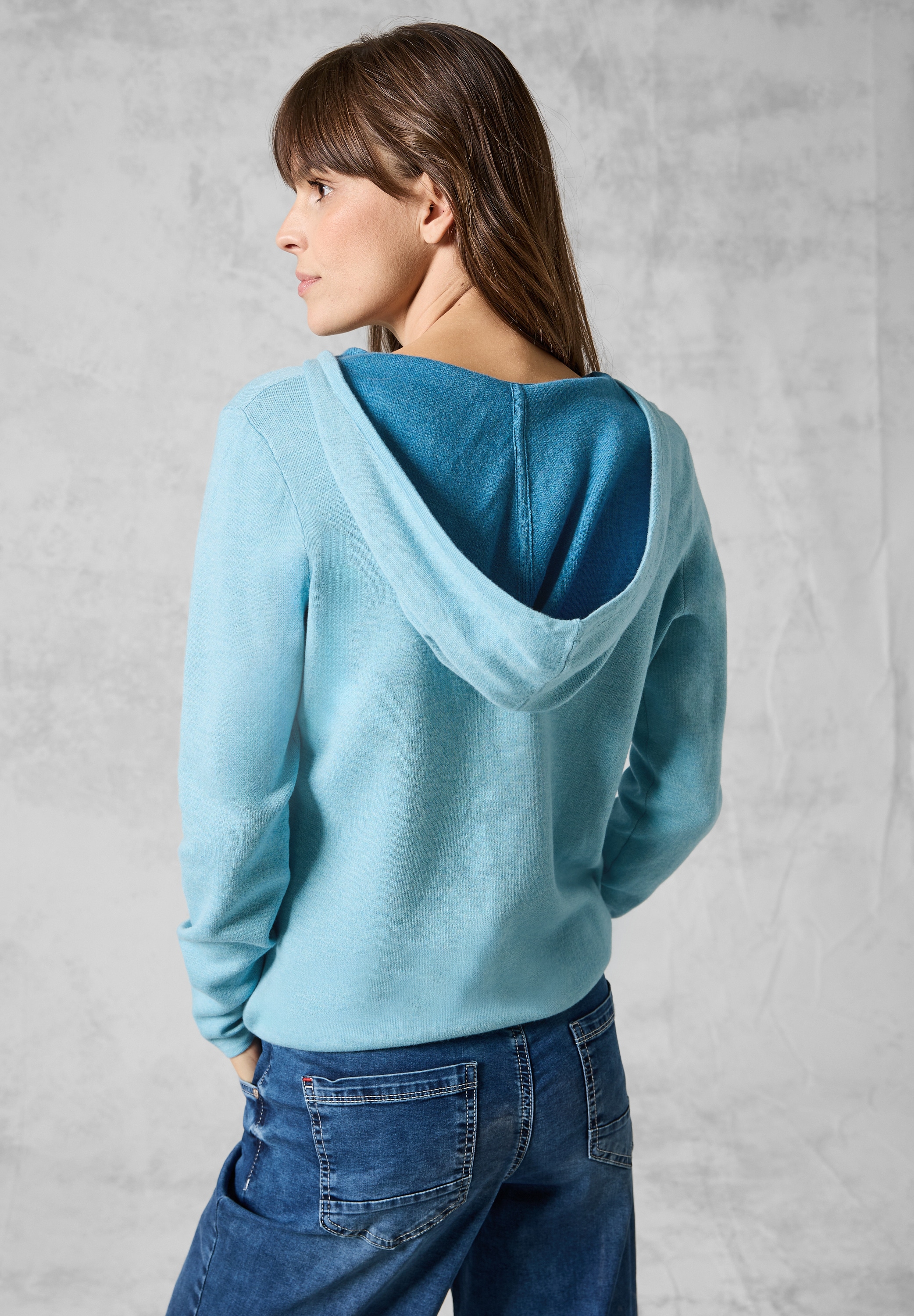 Cecil Strickpullover, im Two Tone Look und mit Stehkragen günstig online kaufen