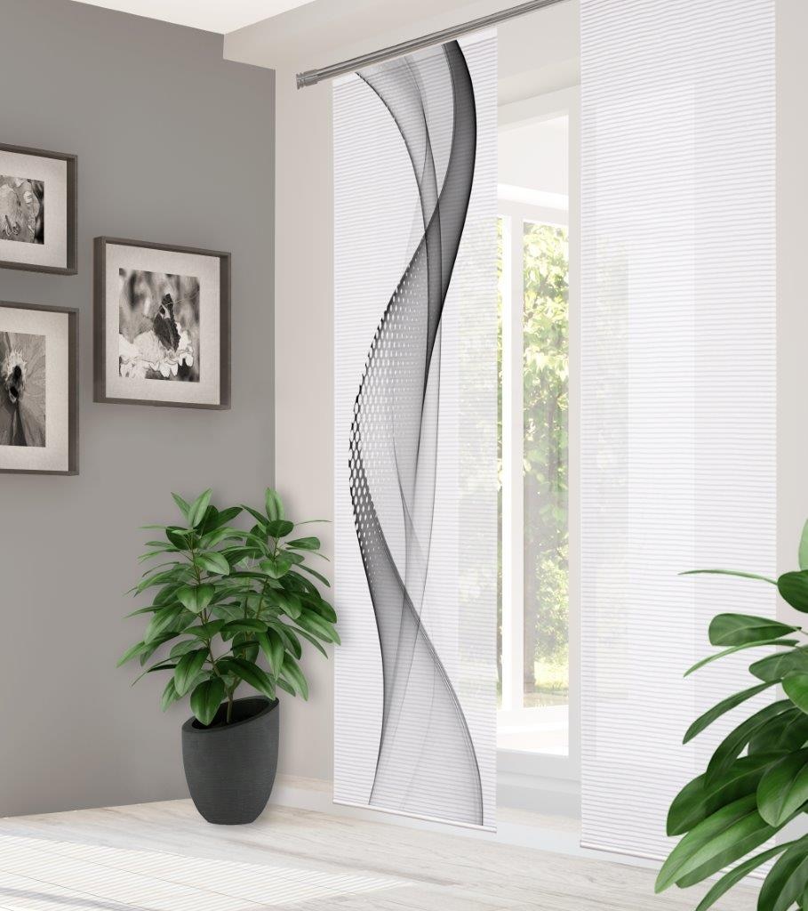 HOME in green Schiebegardine "NEVOLA" Paneelwagen 1 Stk. tlg. DIGITALBEDRUC günstig online kaufen