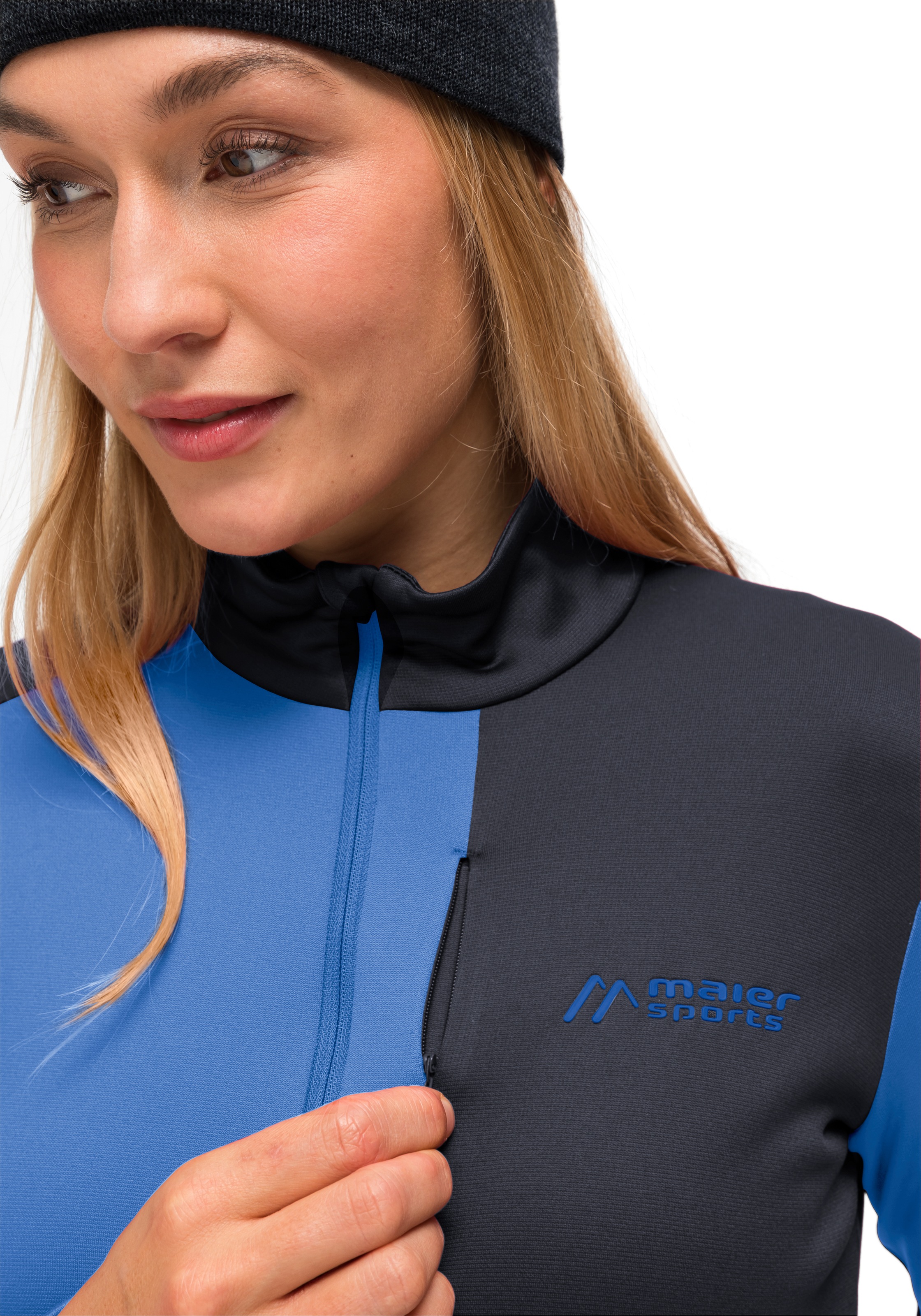 Maier Sports Fleecejacke »Purga Jacket«, Damen Midlayer, Fleece mit aufgerauter Innenseite