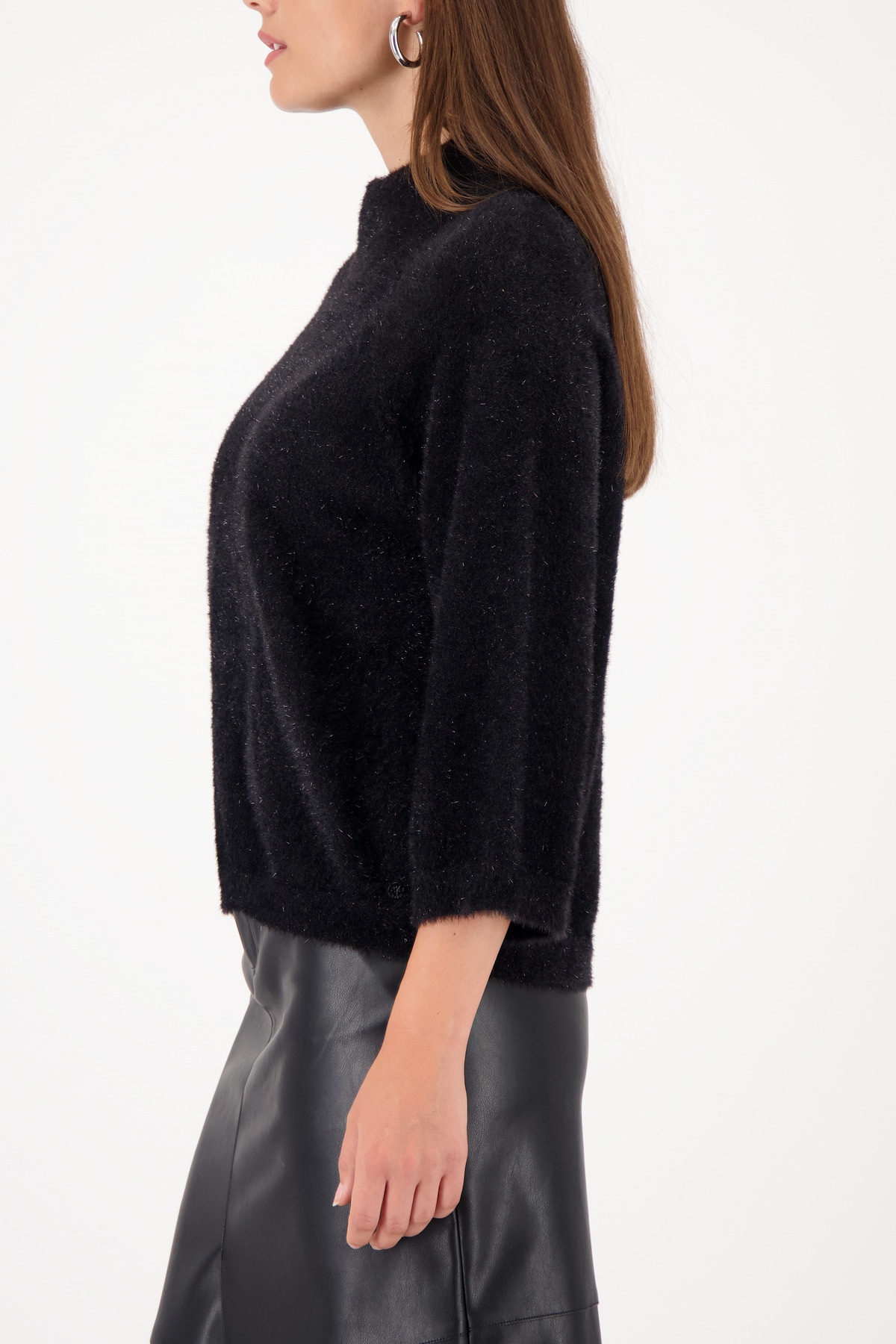 Monari Stehkragenpullover »Pullover Lurex«