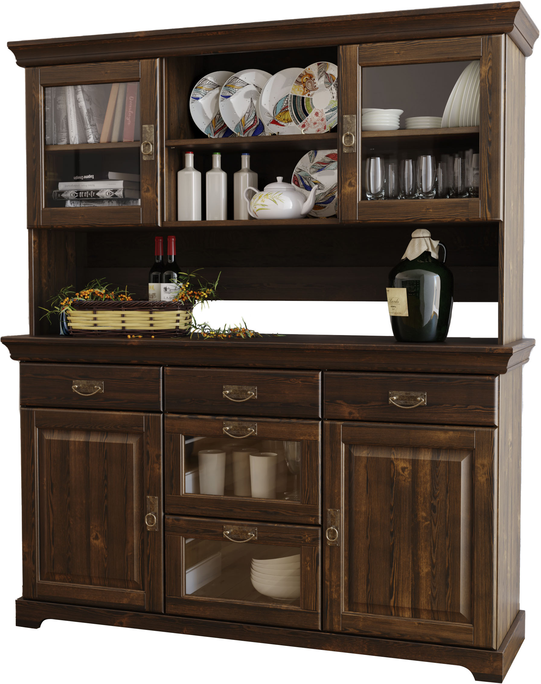 Buffet »Ruegen«, aus Massivholz, im Landhausstil