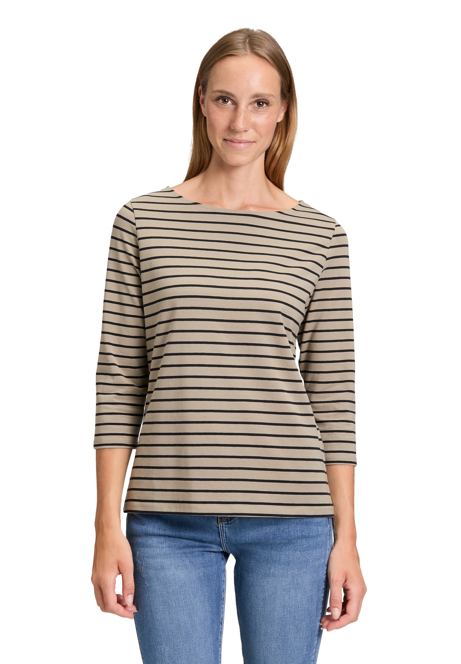 Betty Barclay 3/4-Arm-Shirt "Betty Barclay Ringelshirt mit U-Boot-Ausschnit günstig online kaufen