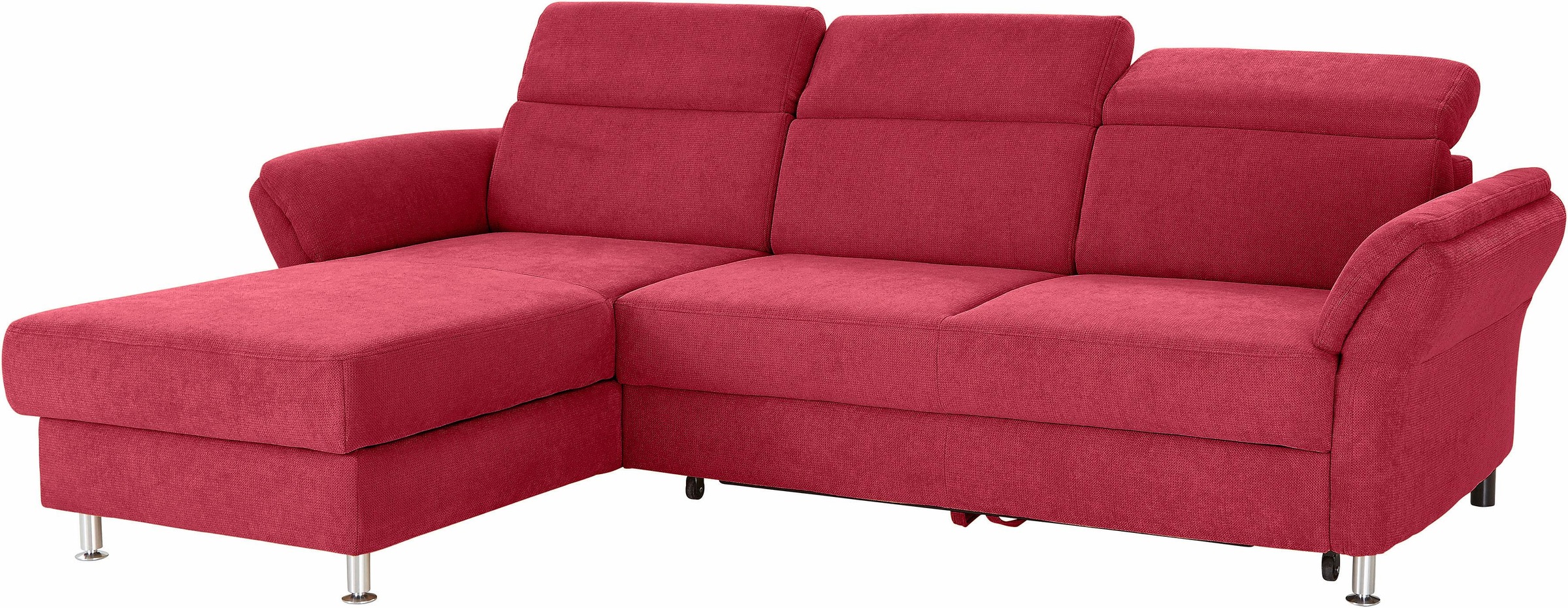 sit&more Ecksofa »Avignon L-Form«, Kopfteilverstellung, wahlweise mit Bettfunktion und Bettkasten