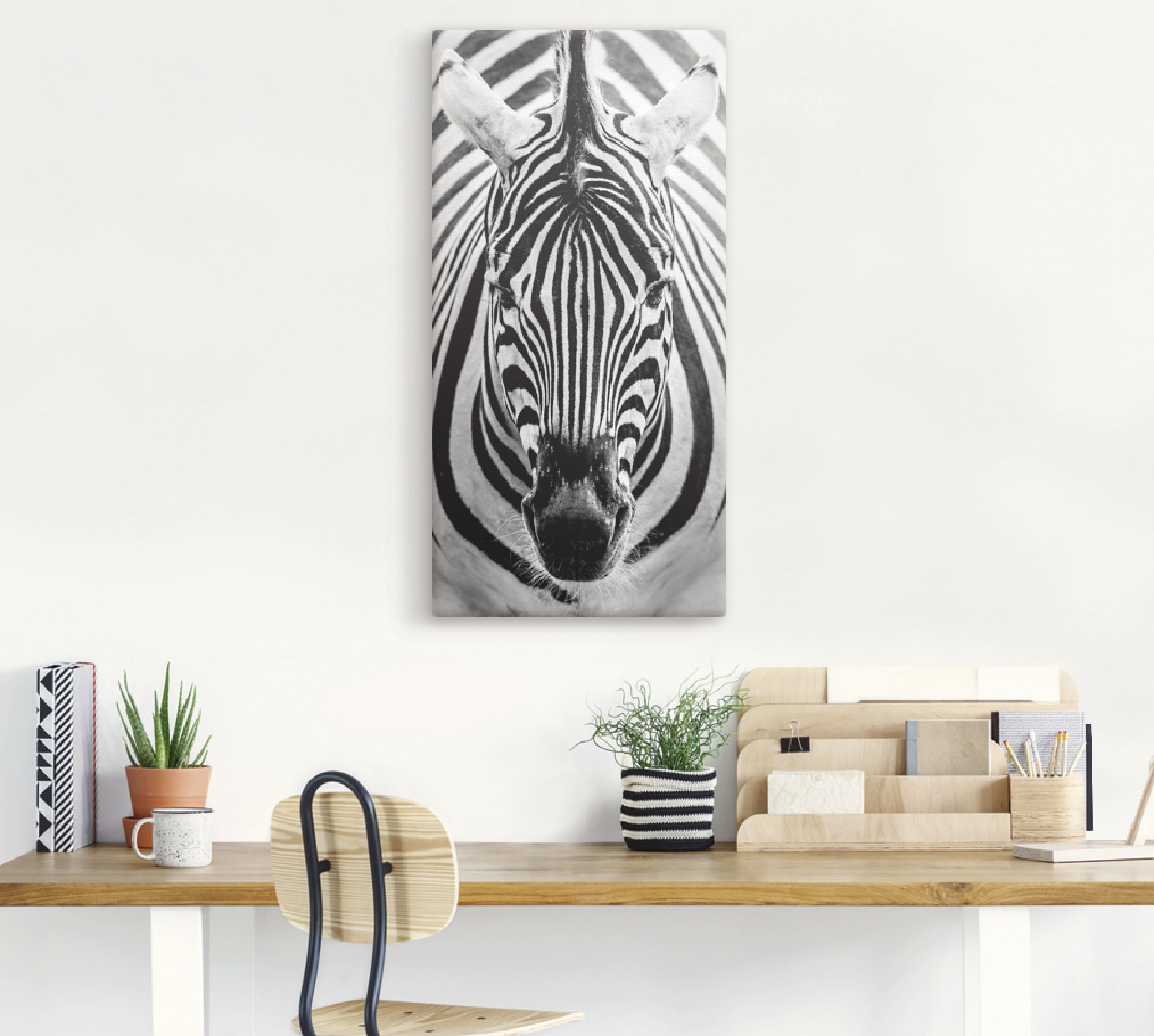 Artland Wandbild »Zebra«, Wildtiere, (1 St.), als Leinwandbild, Poster, Wandaufkleber in verschied. Größen