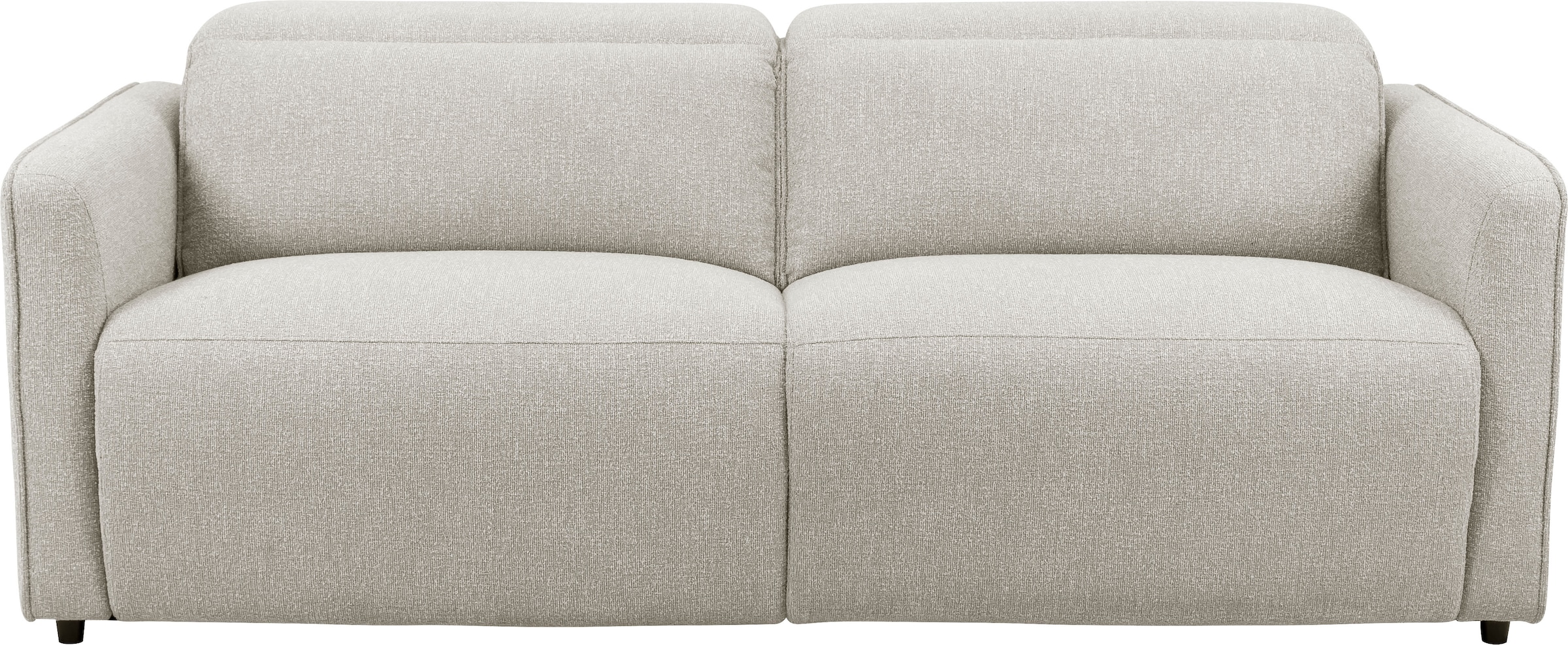 INOSIGN 2-Sitzer »KYLLY, XXL (208 cm) elektrische Relax- und Liegefunktion in 2 Sitzen«, Mega-Sofa, Kopfteilverstellung, USB A/ C, Federkern, Feinstruktur