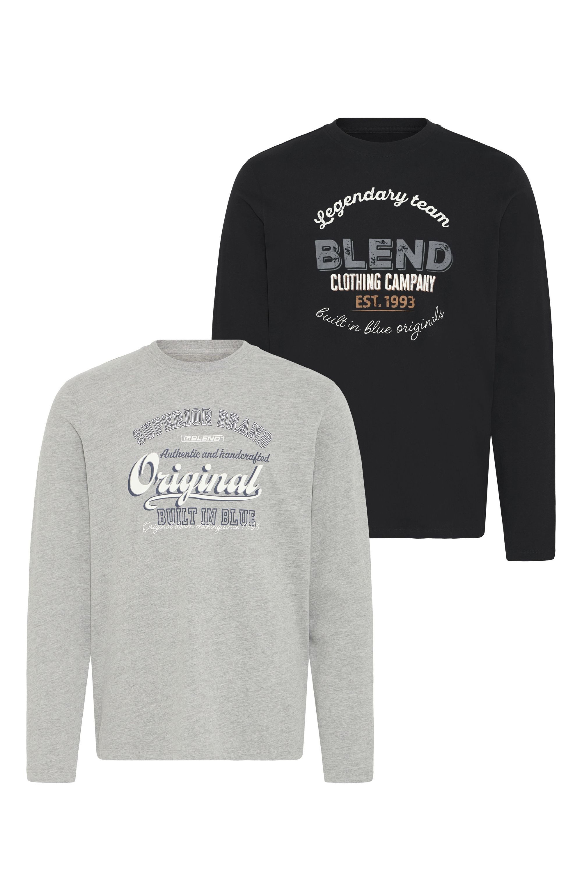 Blend Langarmshirt "Langarmshirt BHBenap 2 PACK" günstig online kaufen