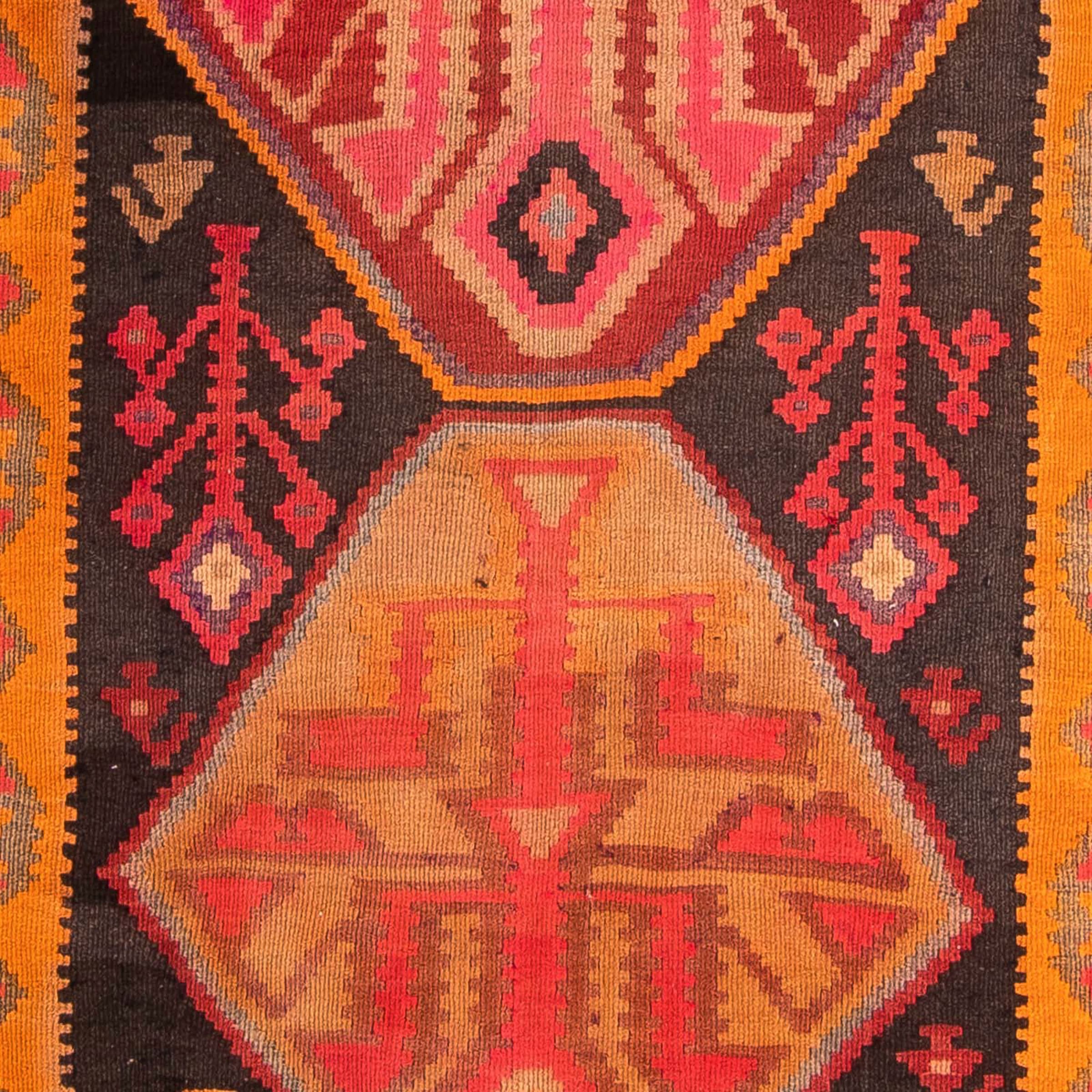 morgenland Wollteppich »Kelim - Old - 355 x 142 cm - mehrfarbig«, rechteckig, Wohnzimmer, Einzelstück
