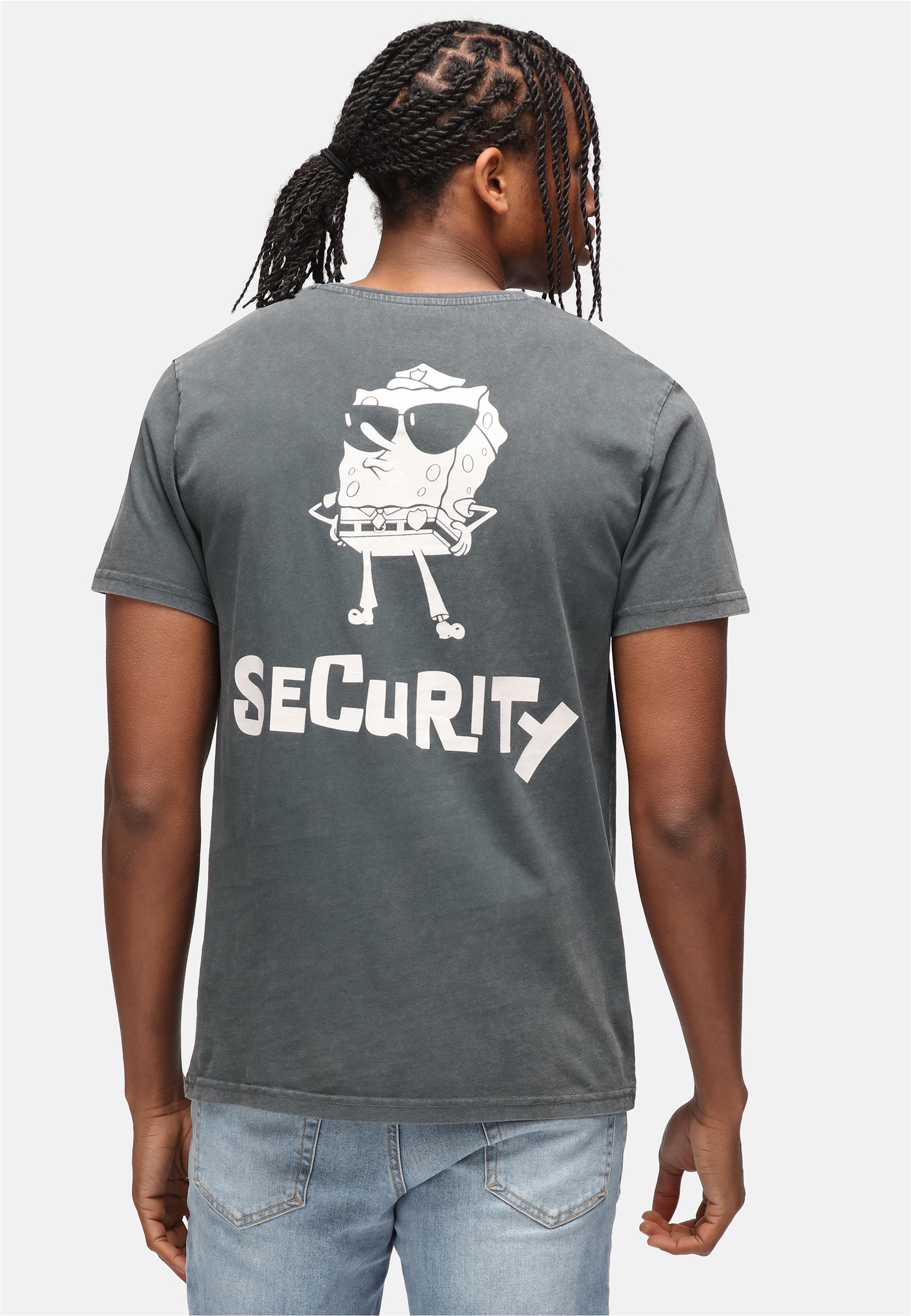 Recovered T-Shirt »SpongeBob Security Washed«, im zeitlosen Design