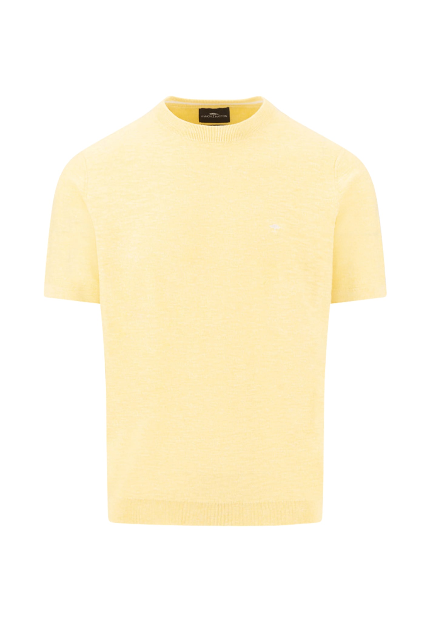 FYNCH-HATTON Rundhalspullover mit Logo Stickerei günstig online kaufen