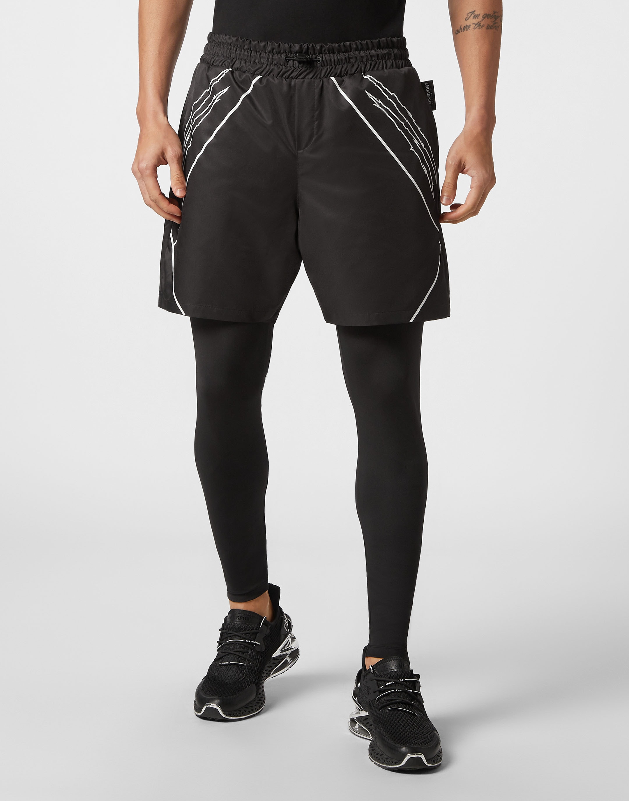 PLEIN SPORT Jogginghose "2-In-1 Laufhose Tiger" günstig online kaufen