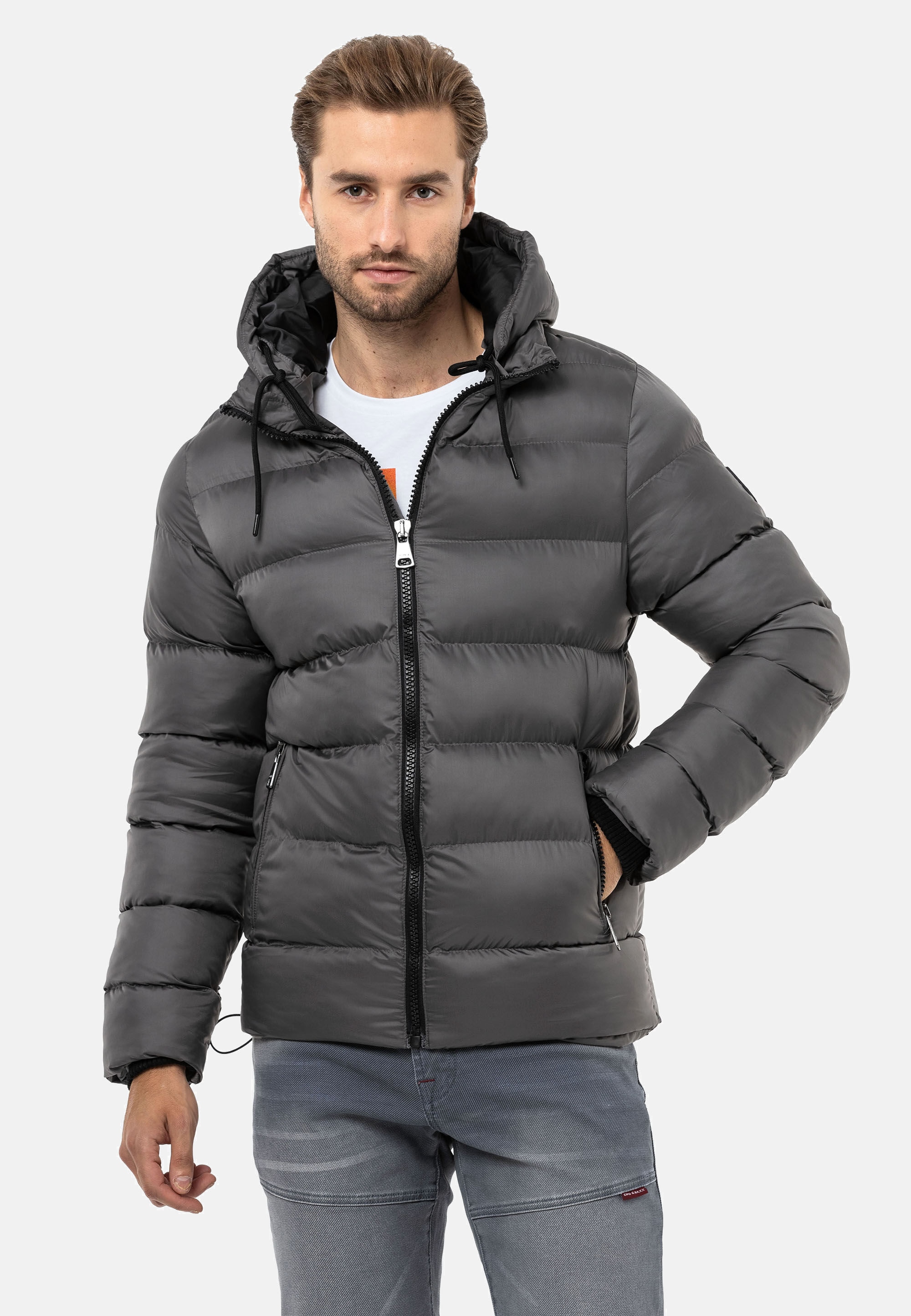 Cipo & Baxx Winterjacke "Jacke", mit Kapuze günstig online kaufen