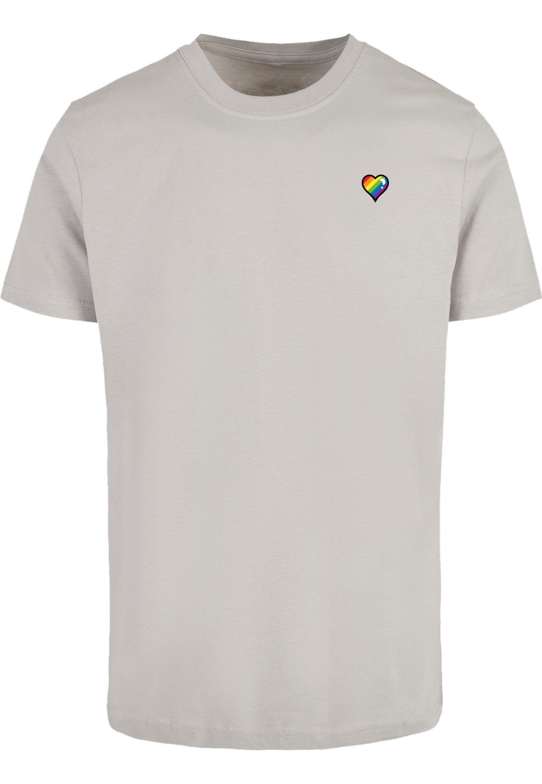 MisterTee T-Shirt "MisterTee Glossy Heart Pride Tee" 1 Stk. günstig online kaufen