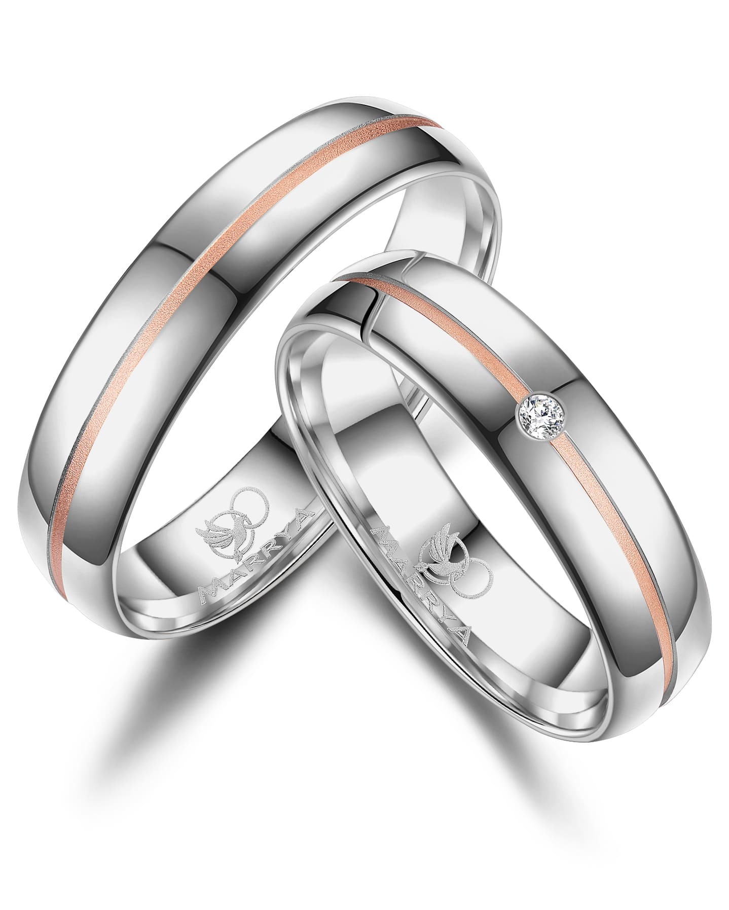 Marrya Trauring »Silber Ringe Trauringe Eheringe Partnerringe«
