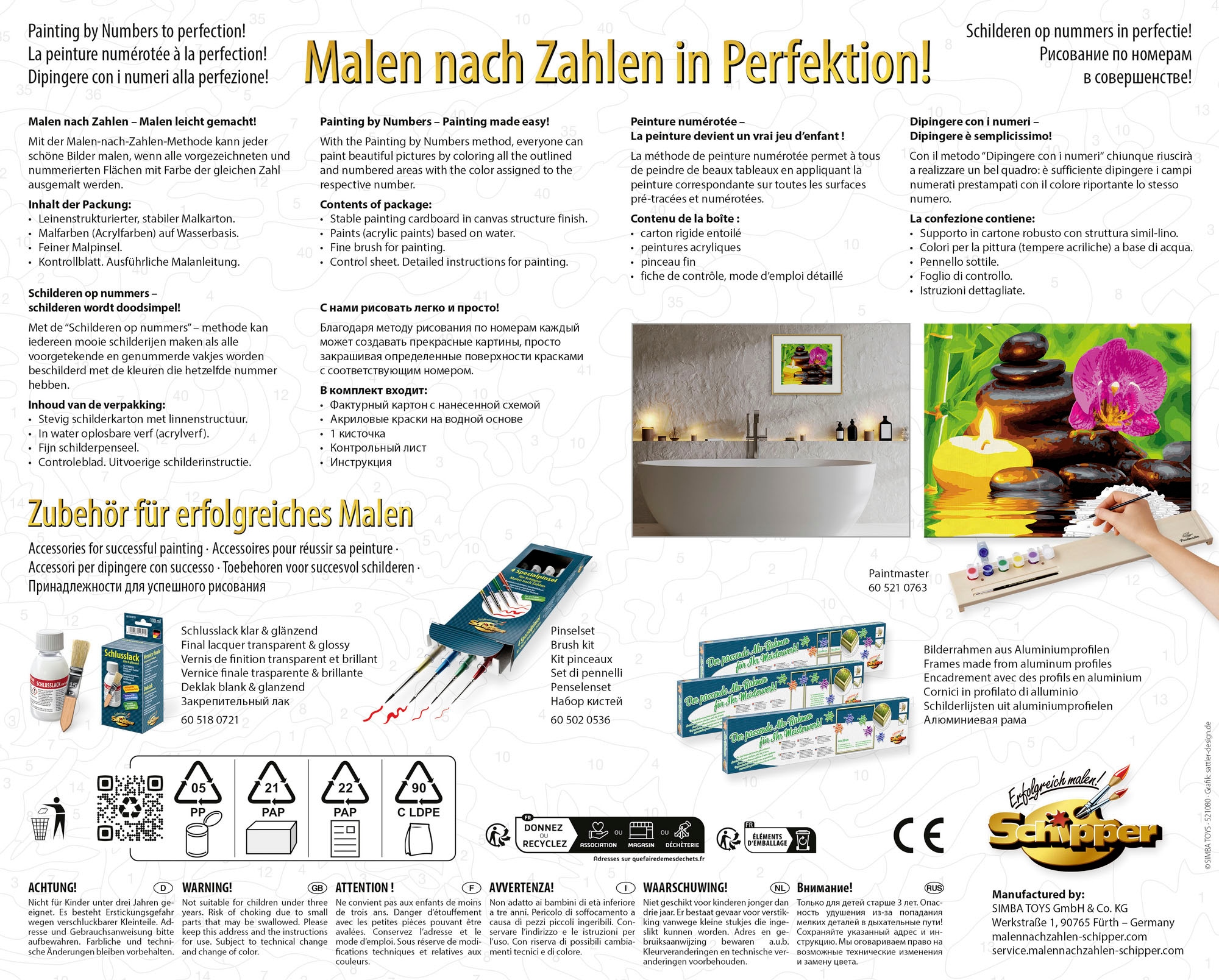 Schipper Malen nach Zahlen »Meisterklasse Klassiker, Relax«, Made in Germany