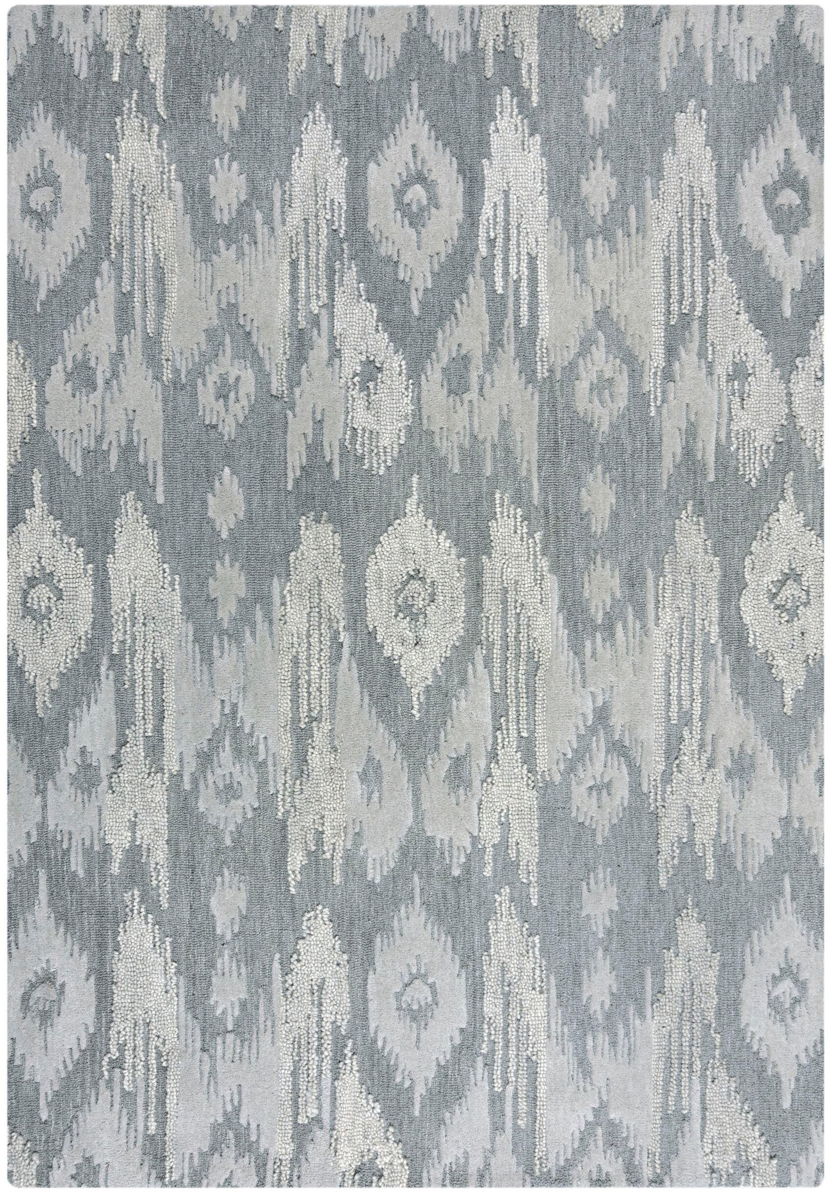 FLAIR RUGS Wollteppich »Dion Ikat«, rechteckig, 8 mm Höhe, mit modernem Ikat-Design