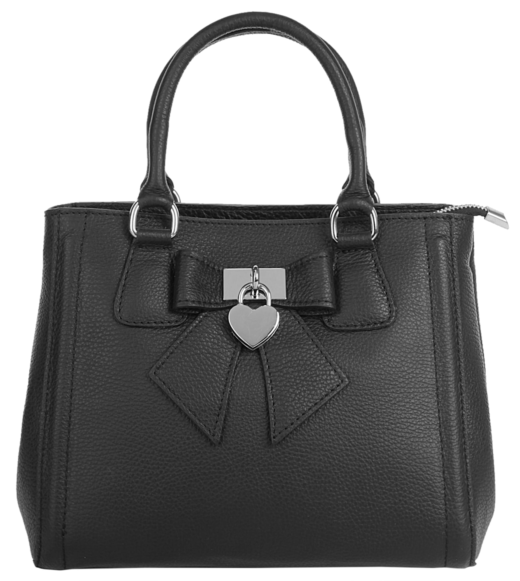 Cluty Henkeltasche, echt Leder, Made in Italy