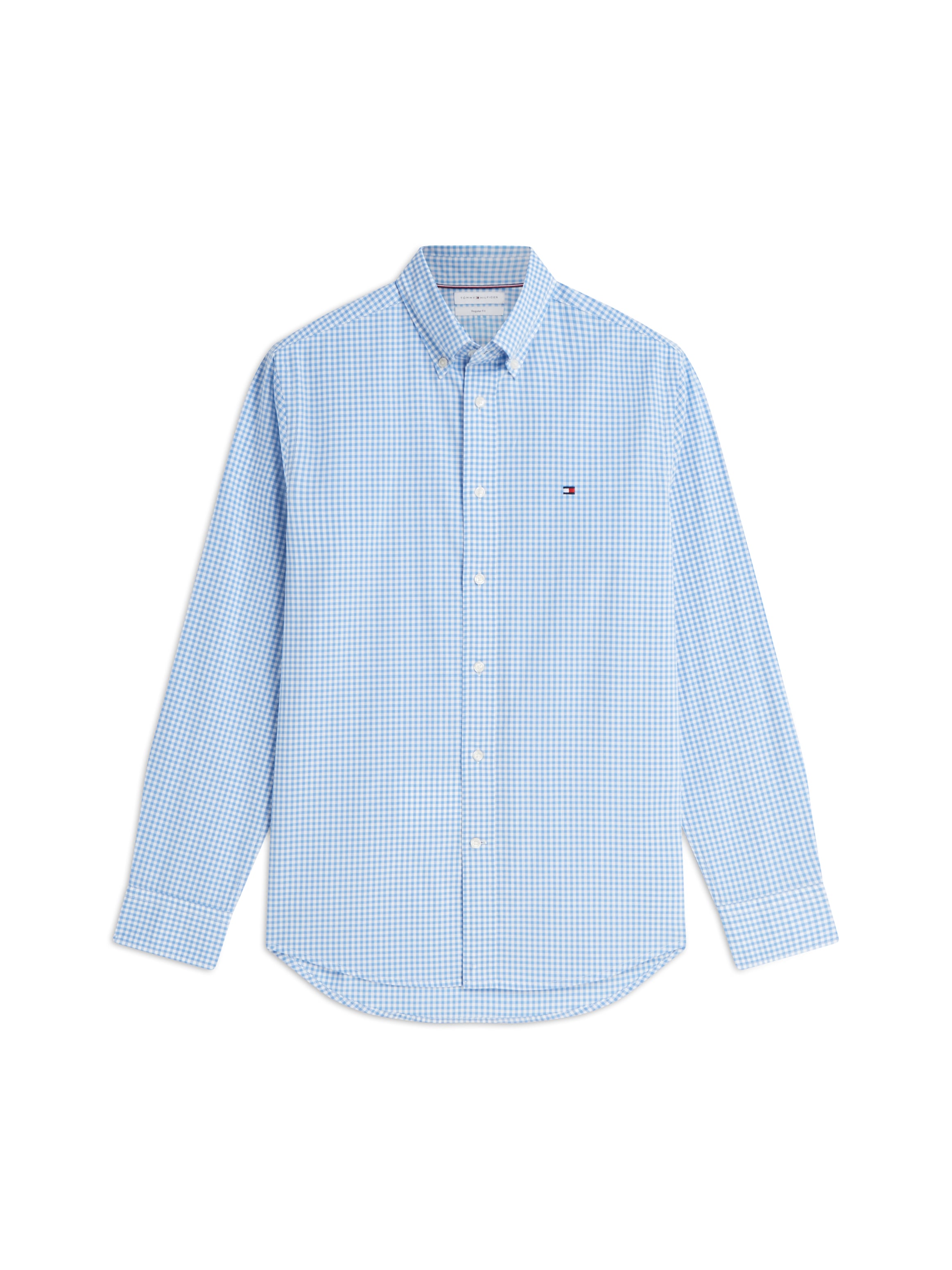 Tommy Hilfiger Langarmhemd »FLEX POPLIN GINGHAM SHIRT« Regular Fit Flex Cotton Gingham